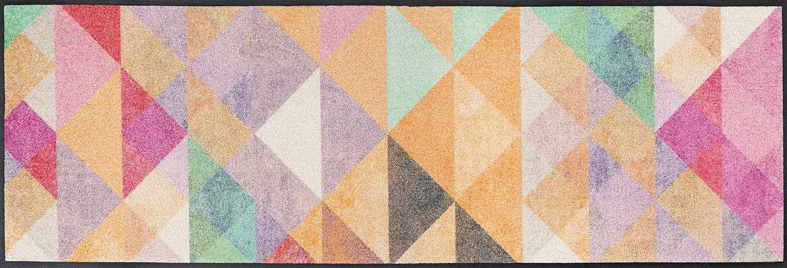 Sauberlaufmatte Snorre, Wash & Dry Designmatte, mehrfarbig, 060 x 180 cm, Draufsicht