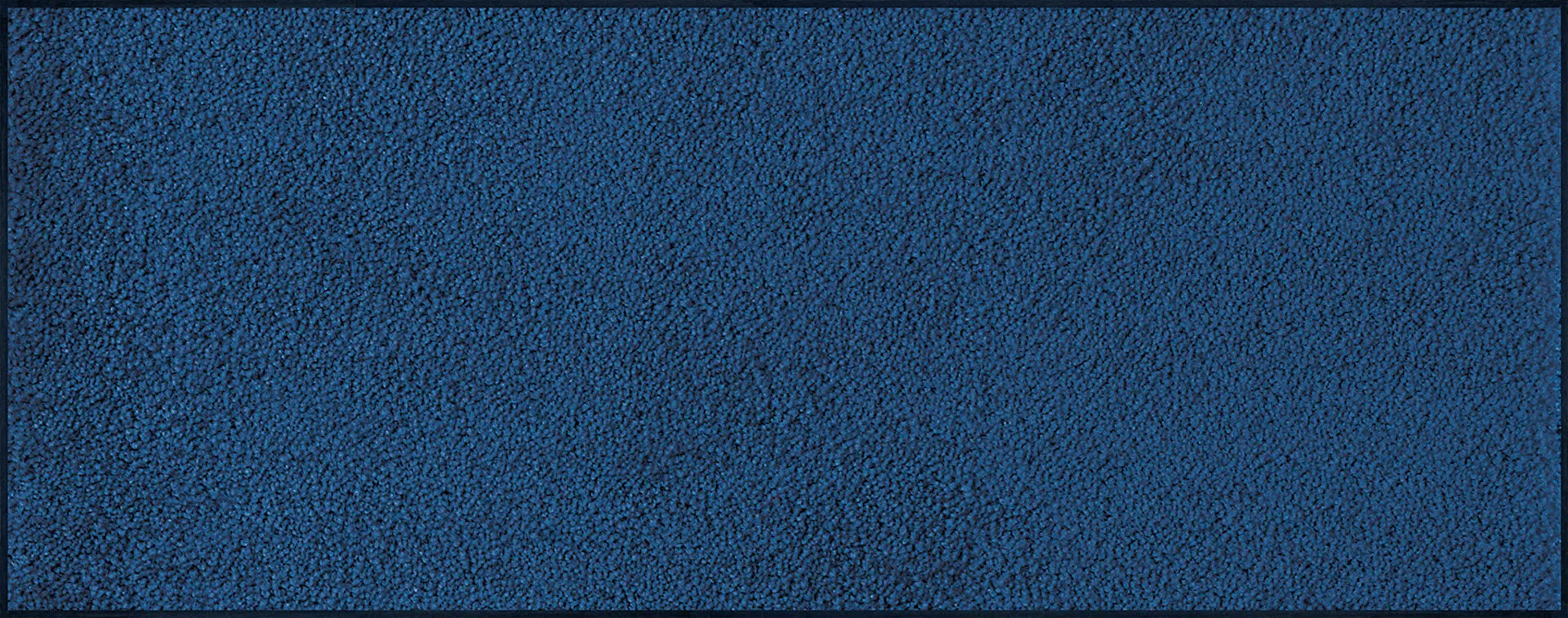 Fußmatte uni Navi, Wash & Dry Monocolour blau, 075 x 190 cm, Draufsicht