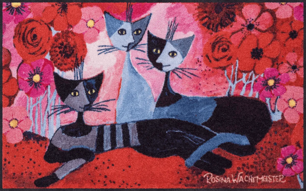 Fußmatte Rossini, Rosina Wachtmeister Mattenneuheit, 075x 120 cm, Draufsicht