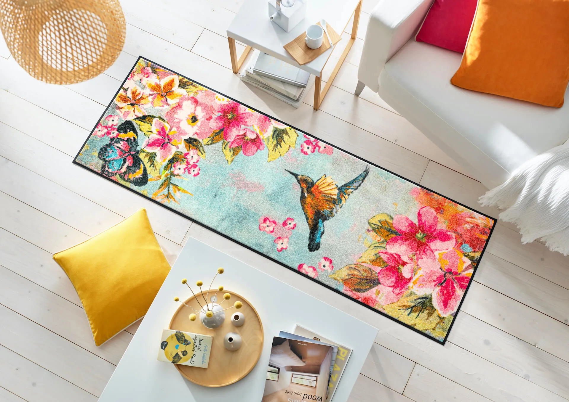 Fussmatte Bloomibri, Wash & Dry Design, 060 x 180 cm, Interieurbild