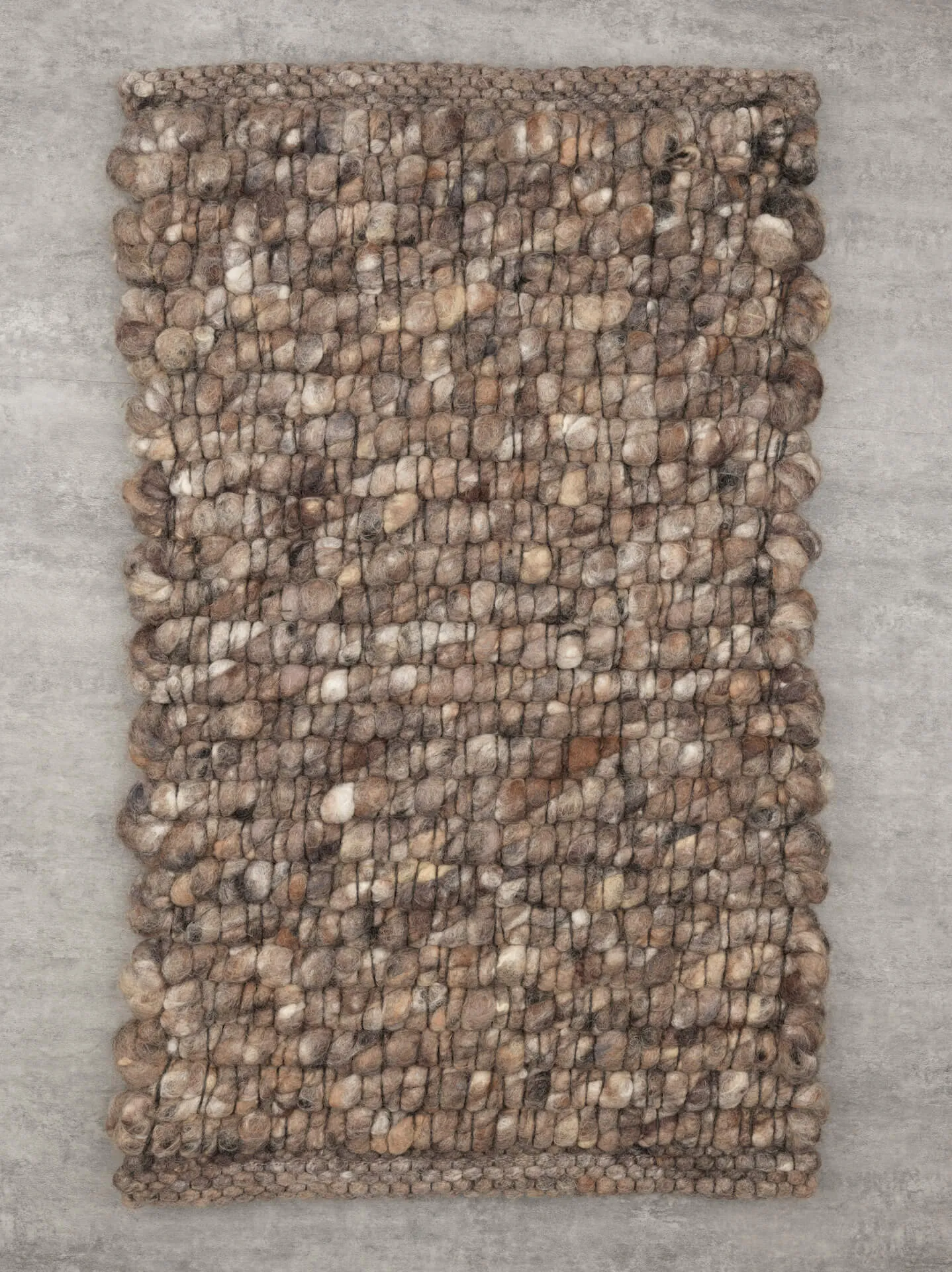Handwebteppich Beat Stone, Paulig since 1750, Farbe 468, Draufsicht
