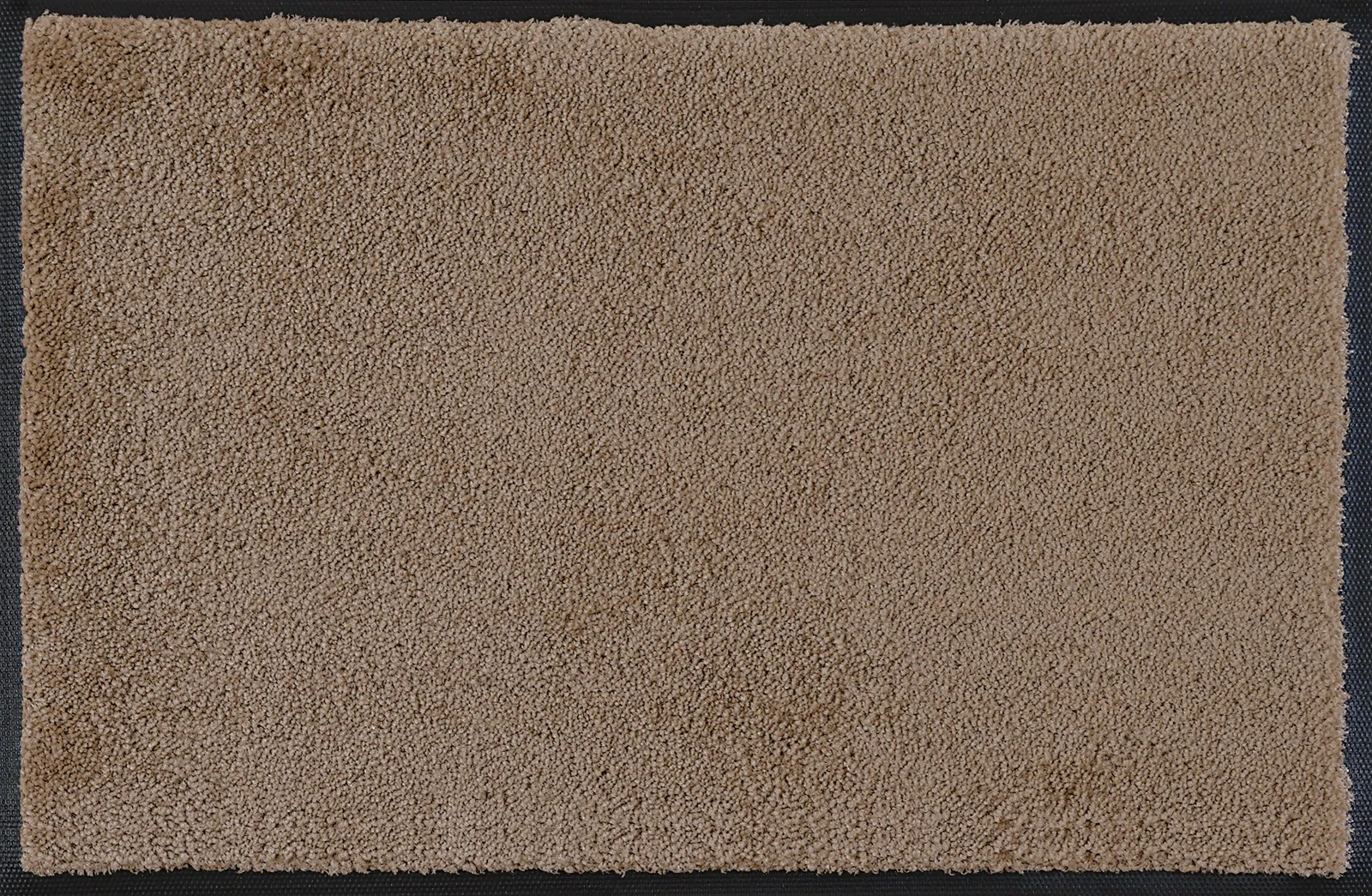 Fußmatte uni Taupe, Wash & Dry einfarbig, 050 x 075 cm, Draufsicht