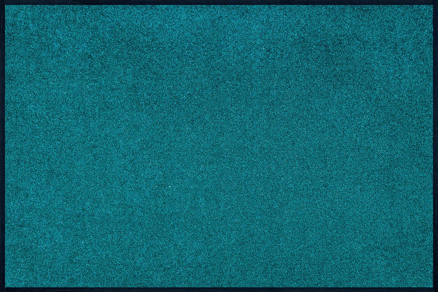 Fußmatte uni TC_Peacook Green, Wash & Dry Trend Colour, 060 x 090 cm, Draufsicht