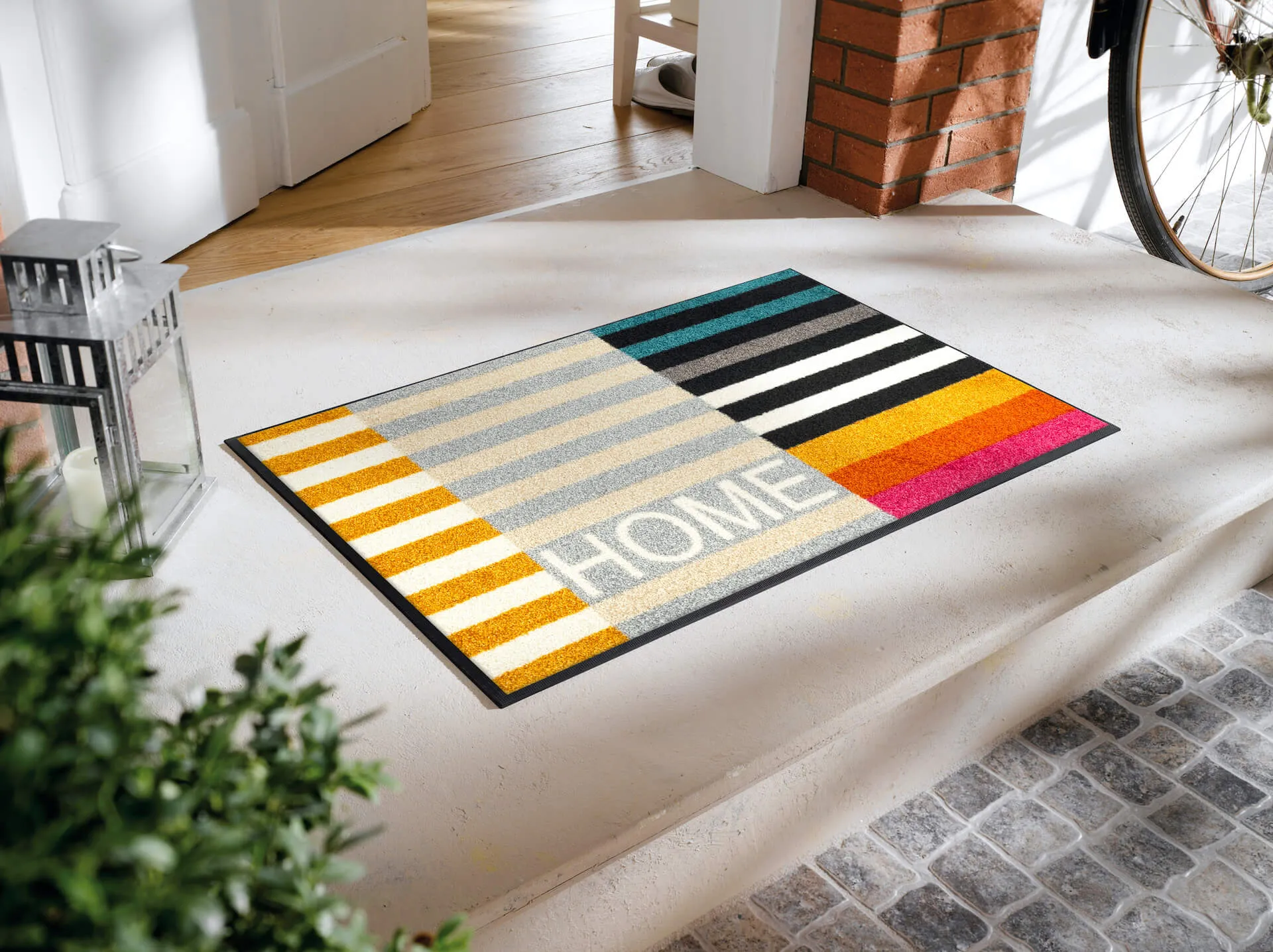 Fußmatte Home Retreat, Wash & Dry Design, Enter & Exit,  050 x 075 cm, Milieubild