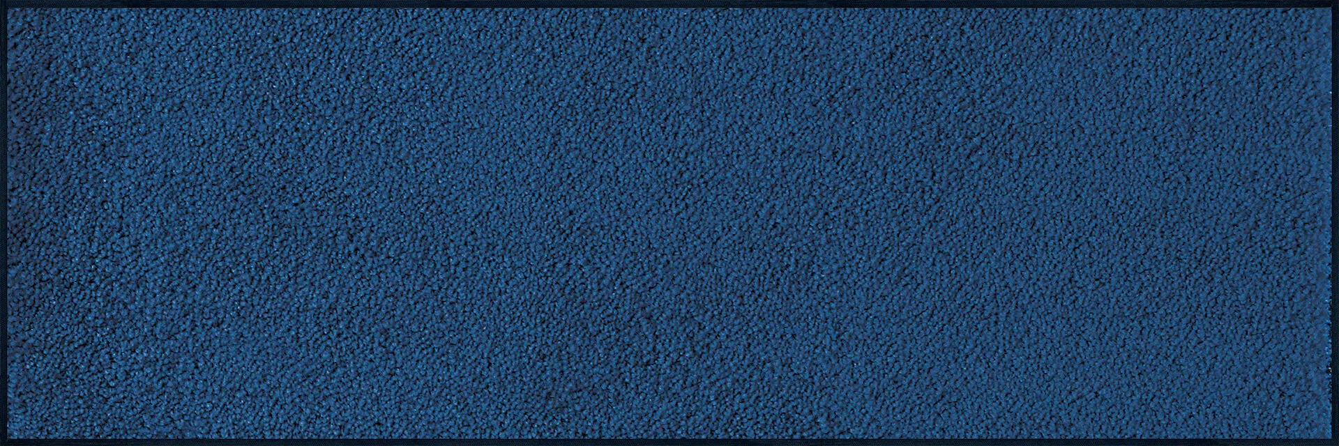 Fußmatte uni Navi, Wash & Dry Monocolour blau, 0660 x180 cm, Draufsicht