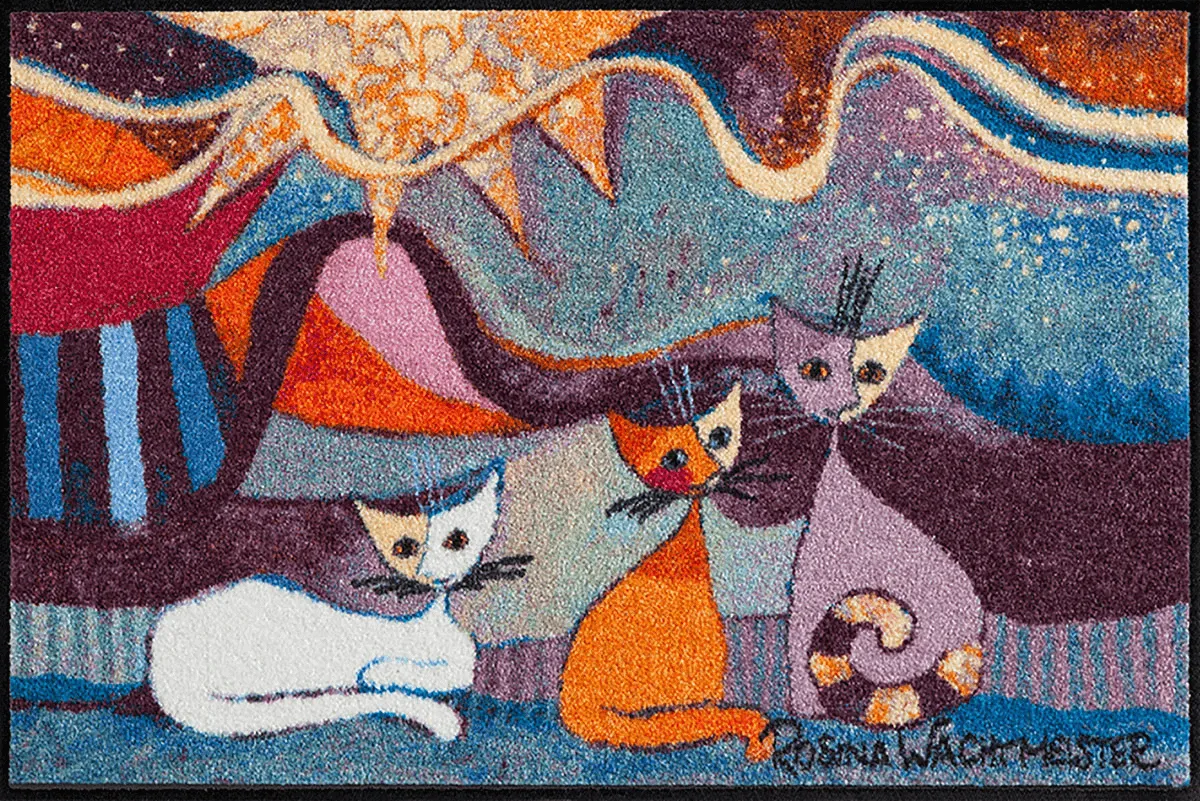 Fußmatte Le Onde, Rosina Wachtmeister Collection, 050 x 075 cm, Draufsicht