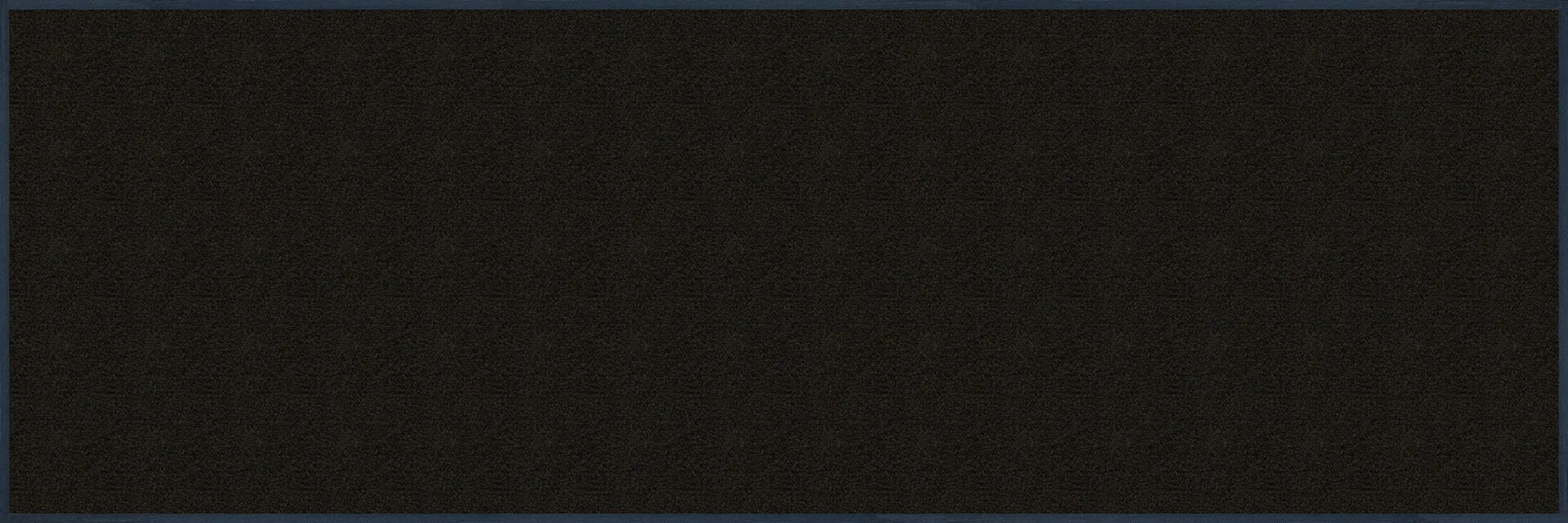Fußmatte uni Raven Black, Wash & Dry Monocolour, 060 x 180 cm, Draufsicht