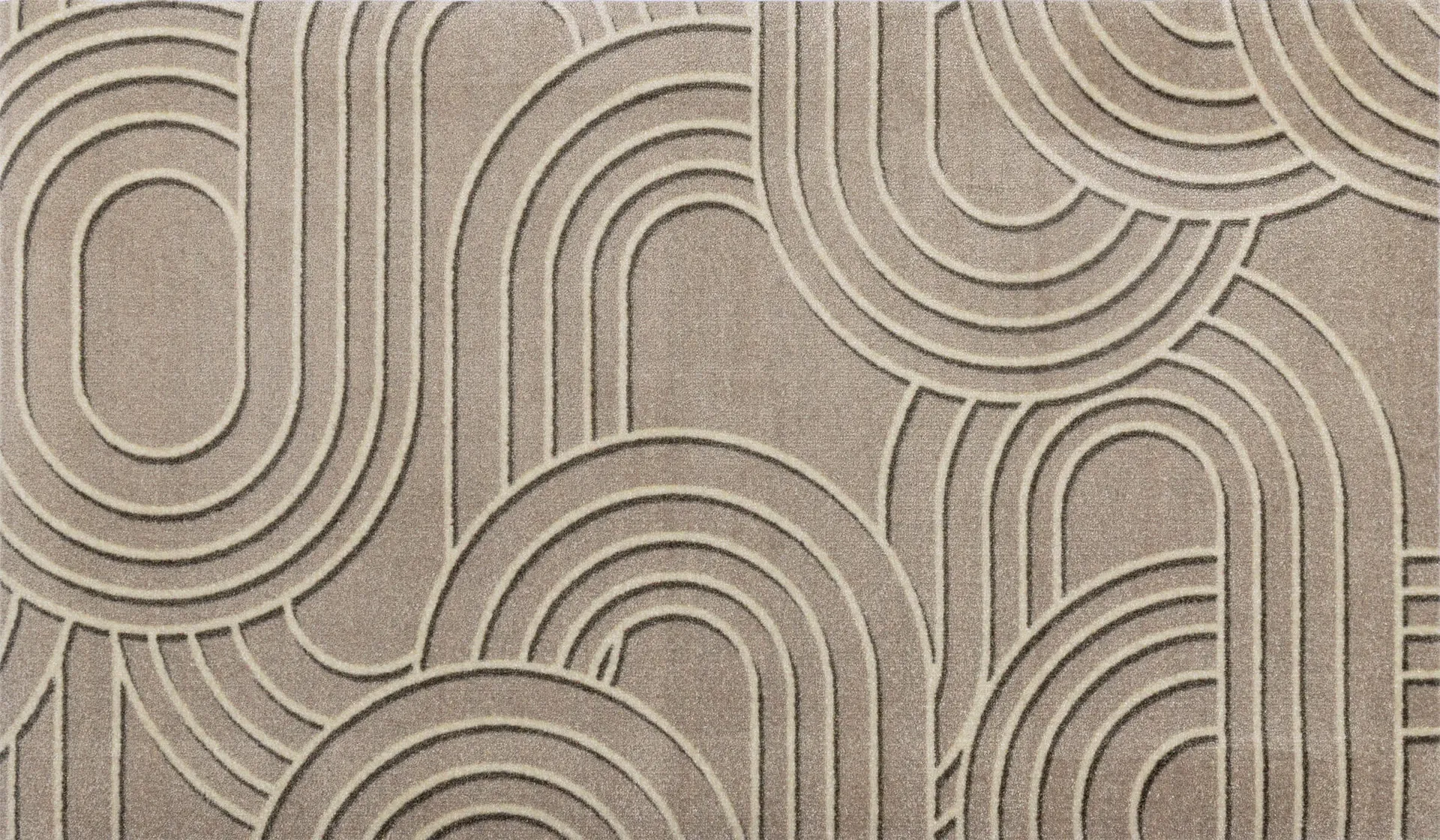 Fußmatte Sand Twist, ohne Rand, wash & dry, 070 x 120 cm, Draufsicht