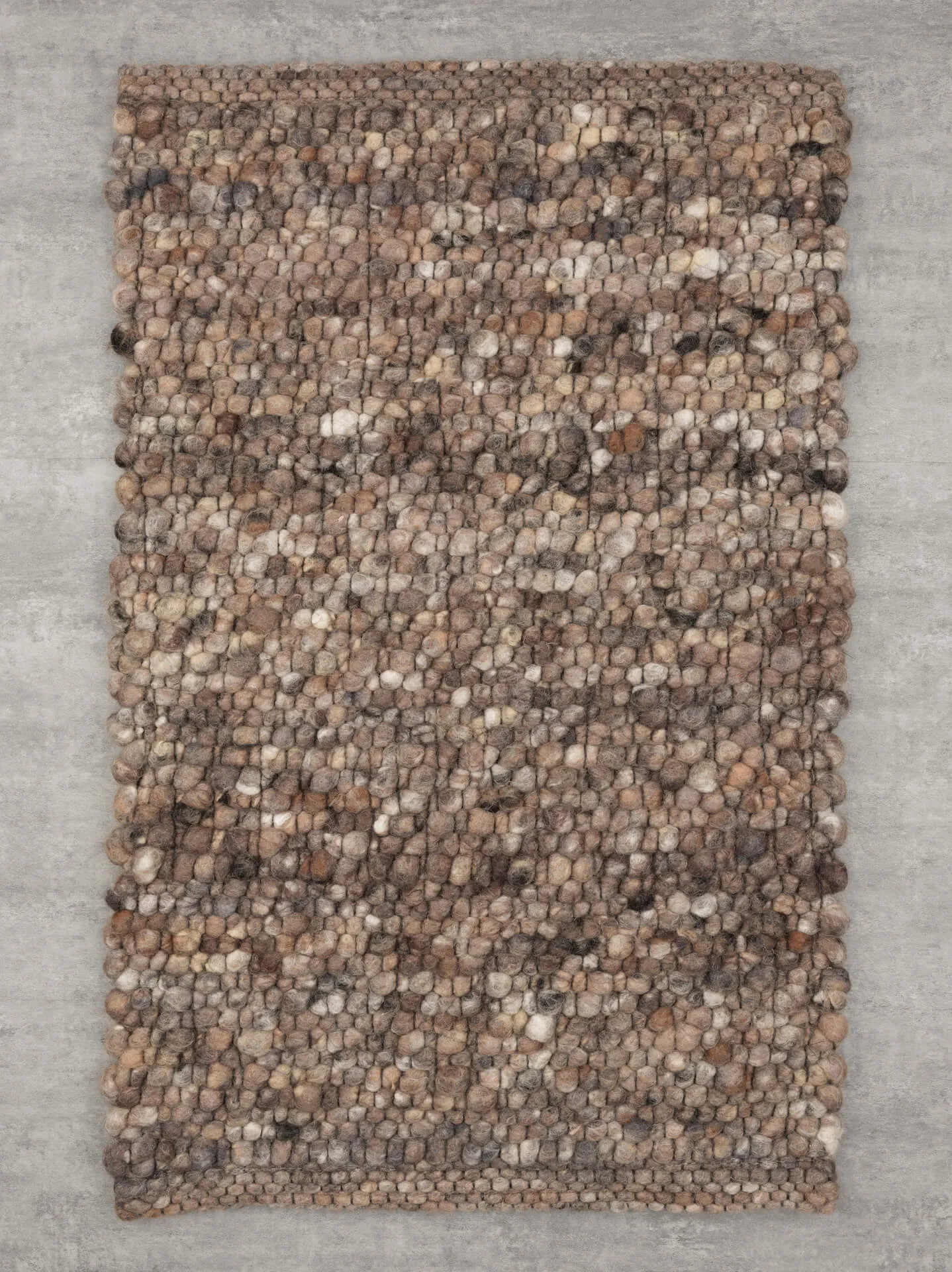 Handwebteppich Beat Swing, Paulig since 1750, Farbe 468 Draufsicht