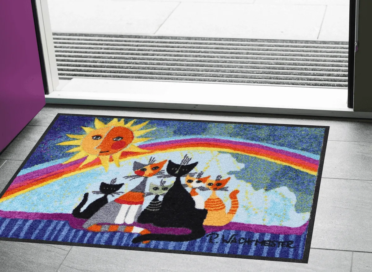 Fußmatte Sunny family, Rosina Wachtmeister Lifestyle, 050 x 075 cm, Milieubild