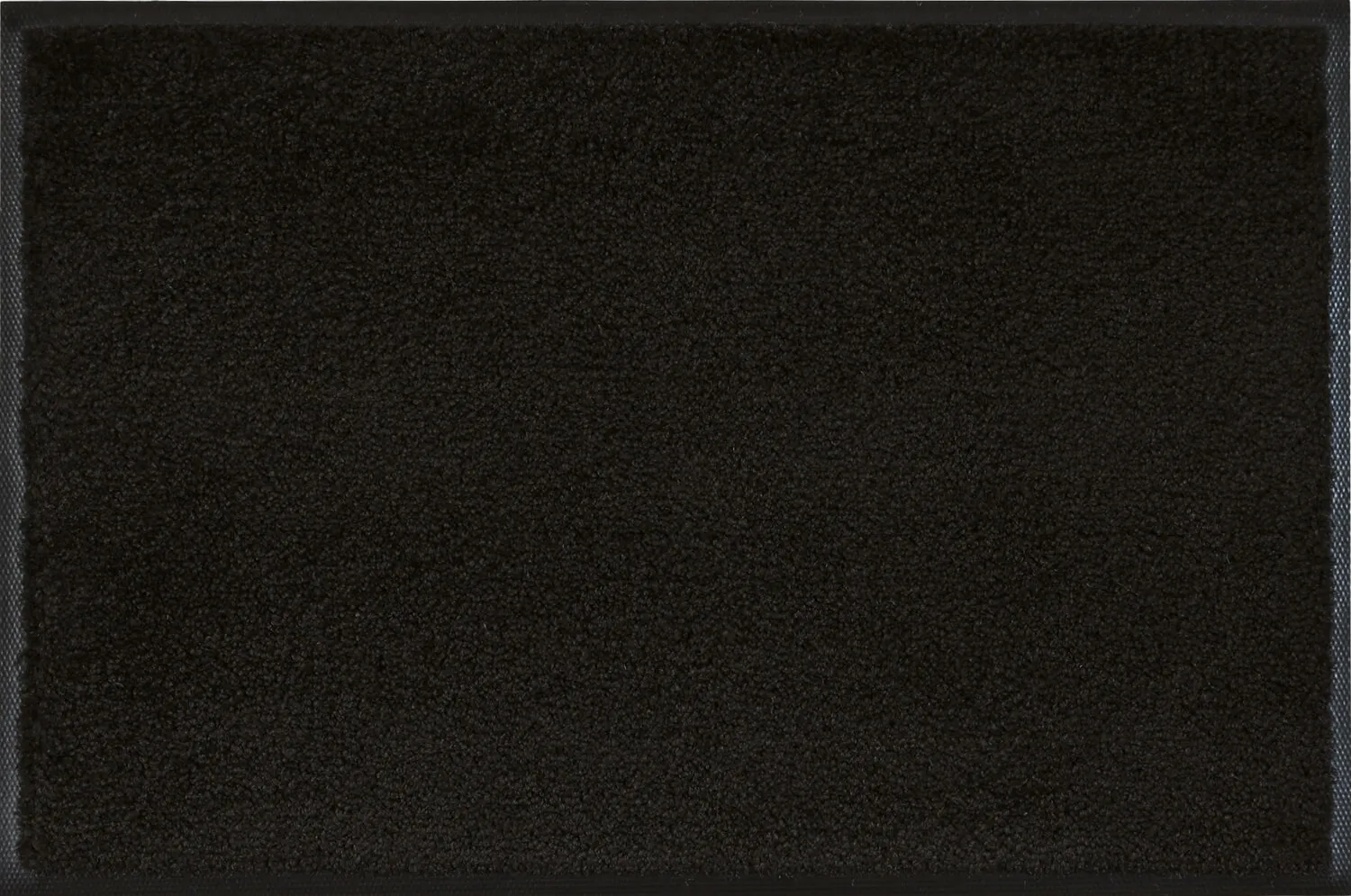 Fußmatte uni Raven Black, Wash & Dry Monocolour, 120 x 180 cm, Draufsicht