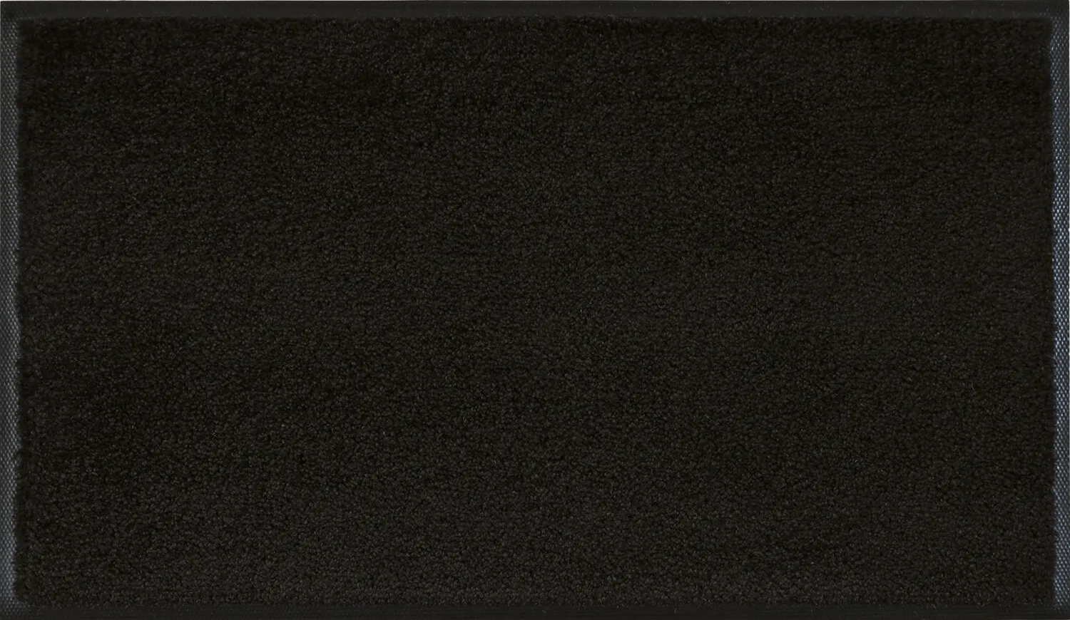 Fußmatte uni Raven Black, Wash & Dry Monocolour, 075 x120 cm, Draufsicht