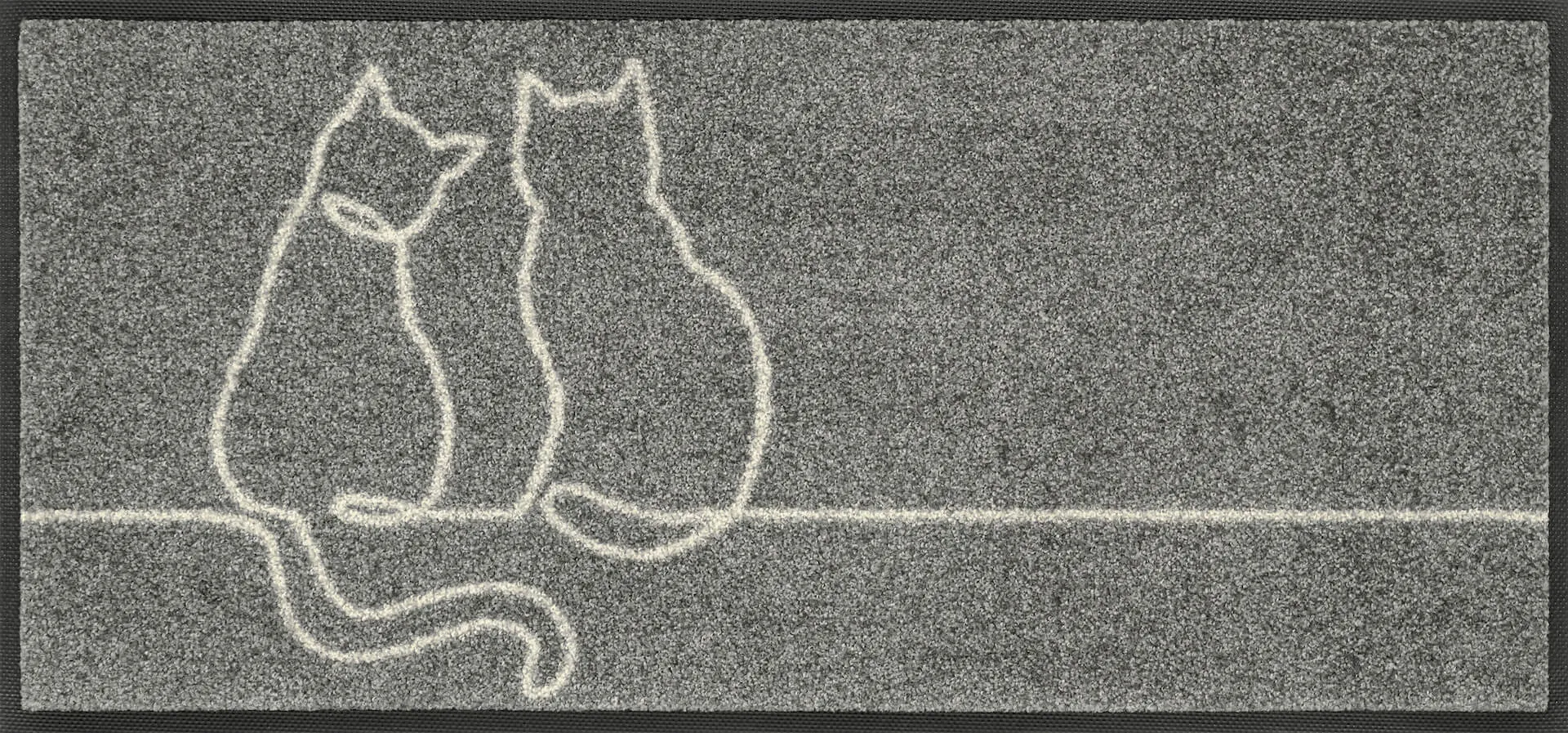 Fußmatte Lovetails, Wash & Dry Design, 035 x 075 cm, Draufsicht 