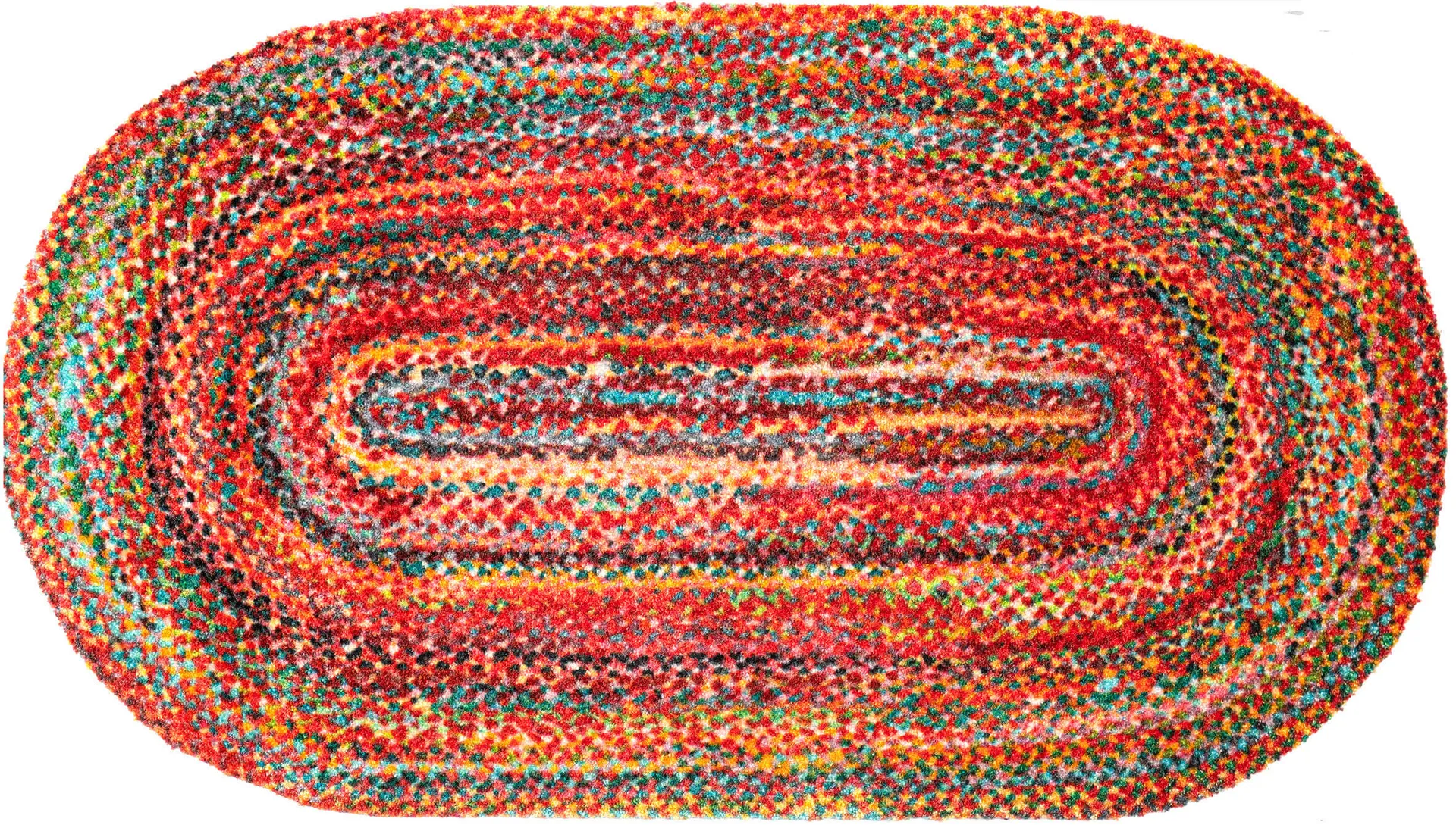 Wovells Sauberlaufmatte, randlos, mehrfarbig, 50 x 90 cm, Draufsicht