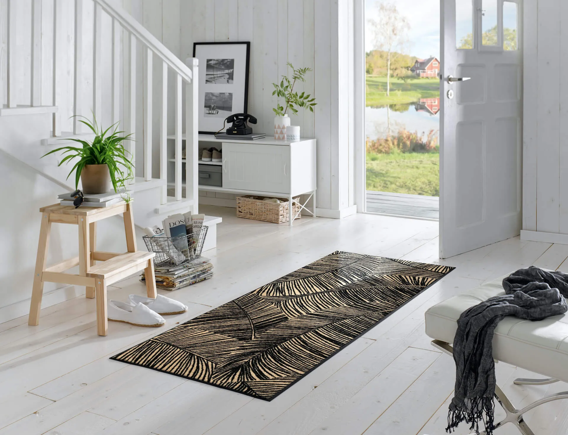 Fußmatte Fernetic, Wash & Dry Design, 075 x 190 cm, Interieurbild