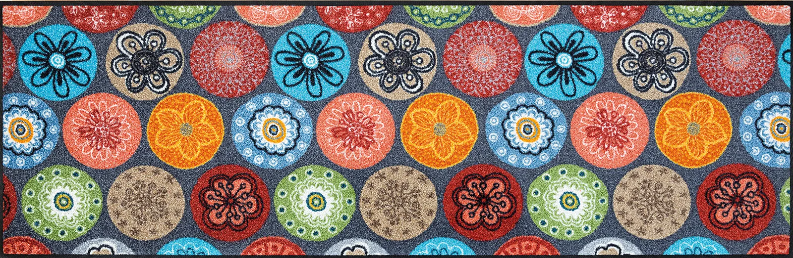 Sauberlaufmatte Coralis, wash & dry Design Fußmatte, mehrfarbig, 060 x 180 cm, Draufsicht