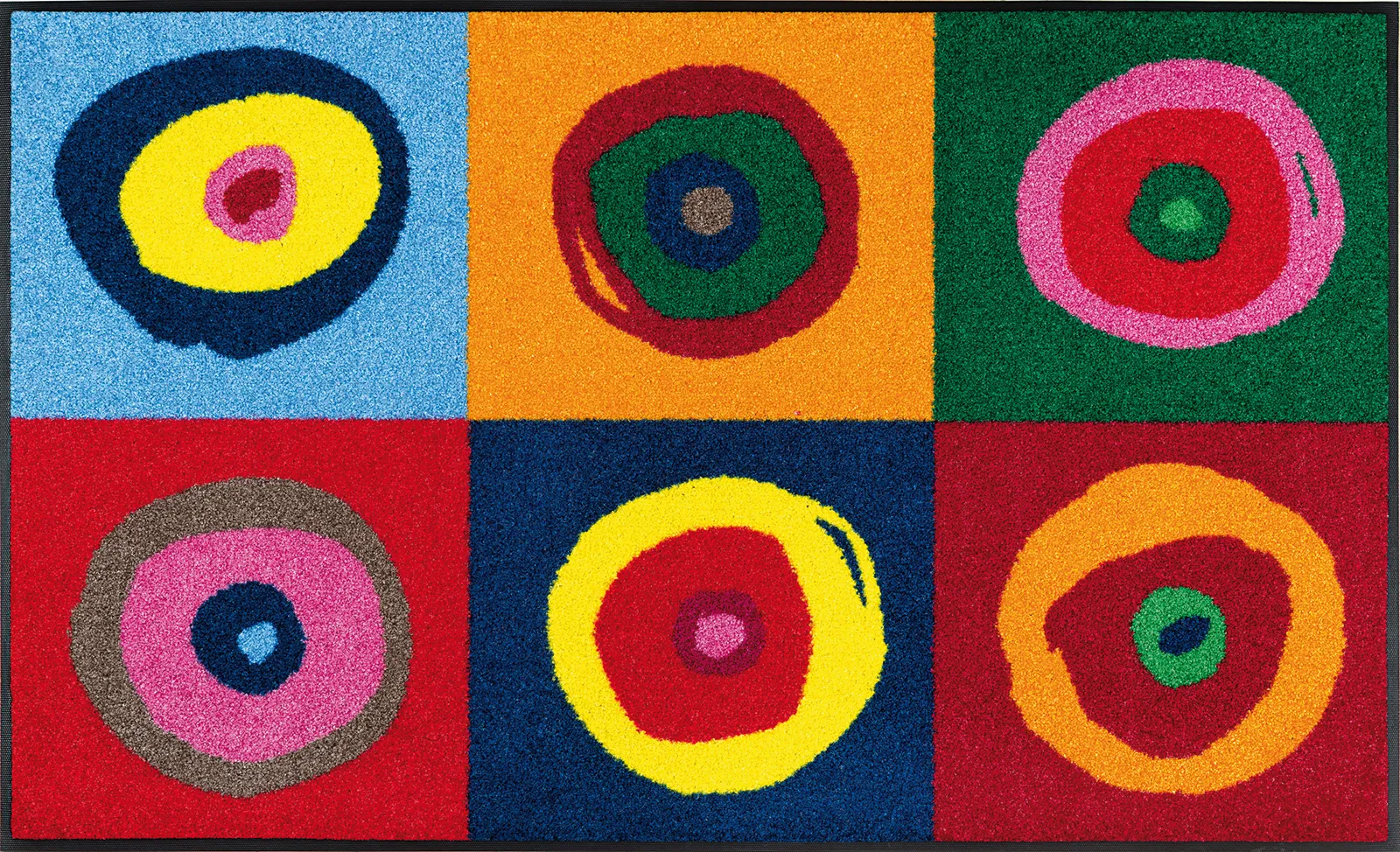 Fußmatte Sergej, Wash & Dry Design, mehrfarbig, 075 x 120 cm, Draufsicht