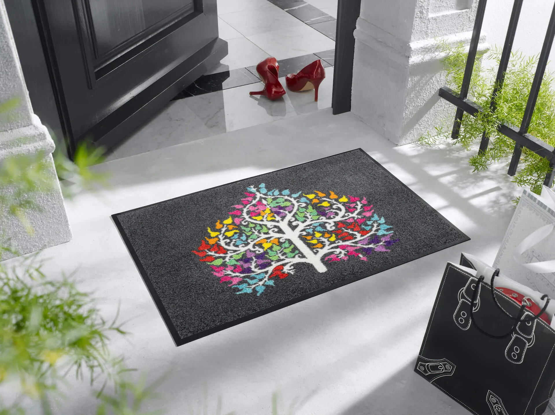 Fußmatte Tree Heart, Wash & Dry Design, Enter & Exit,  050 x 075 cm, Milieubild