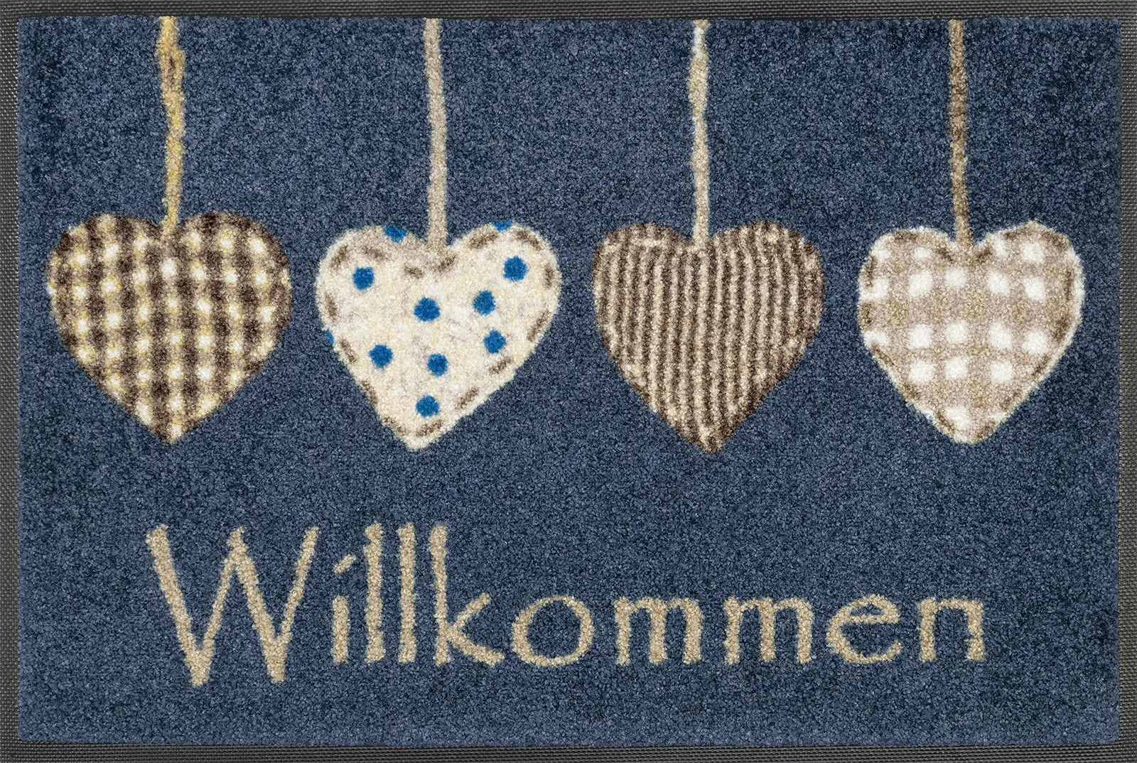 Fußmatte Cottage Hearts, Wash & Dry Design Enter & Exit, 040 x 060 cm, Draufsicht