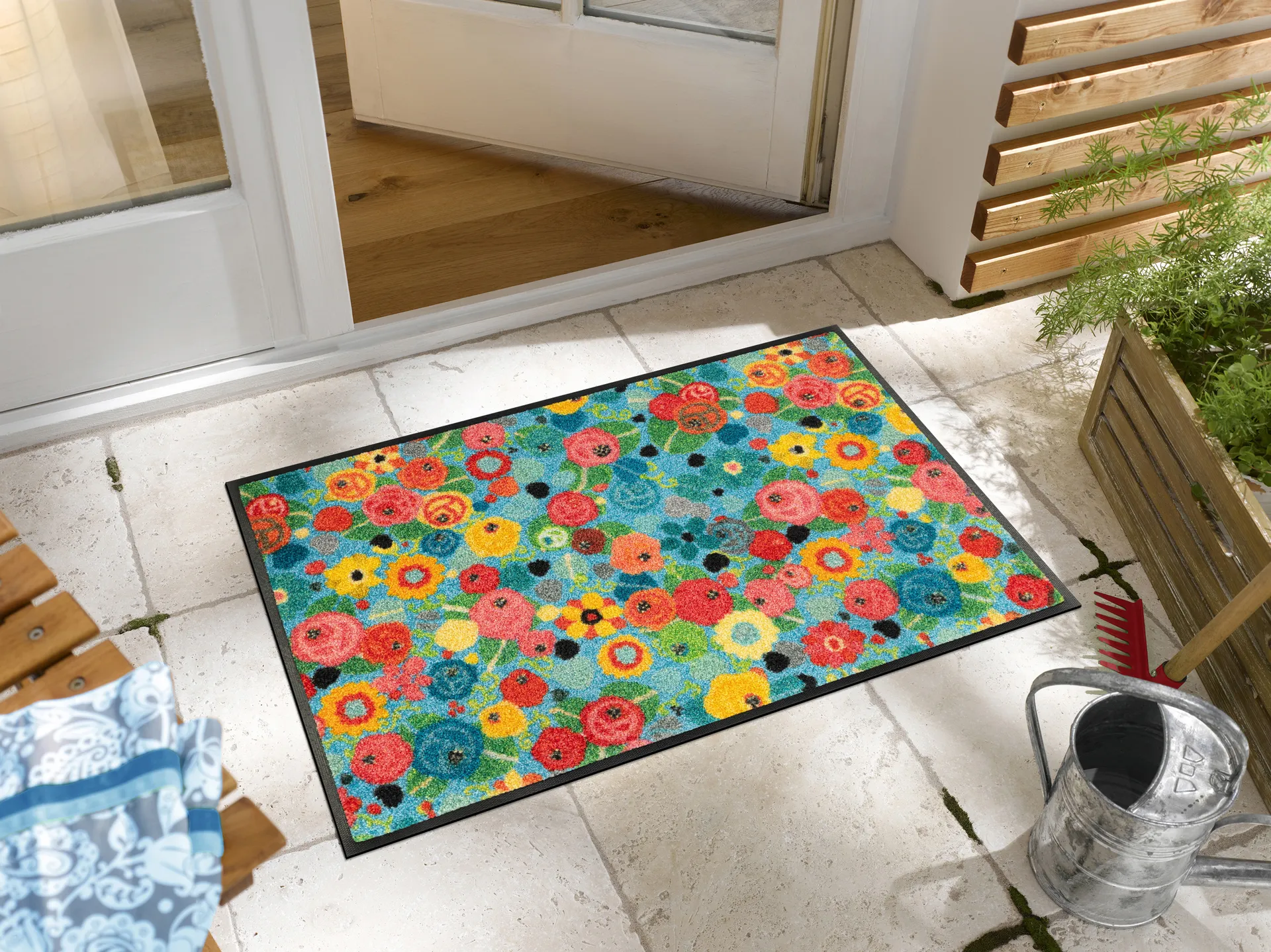 Fußmatte Flower Power