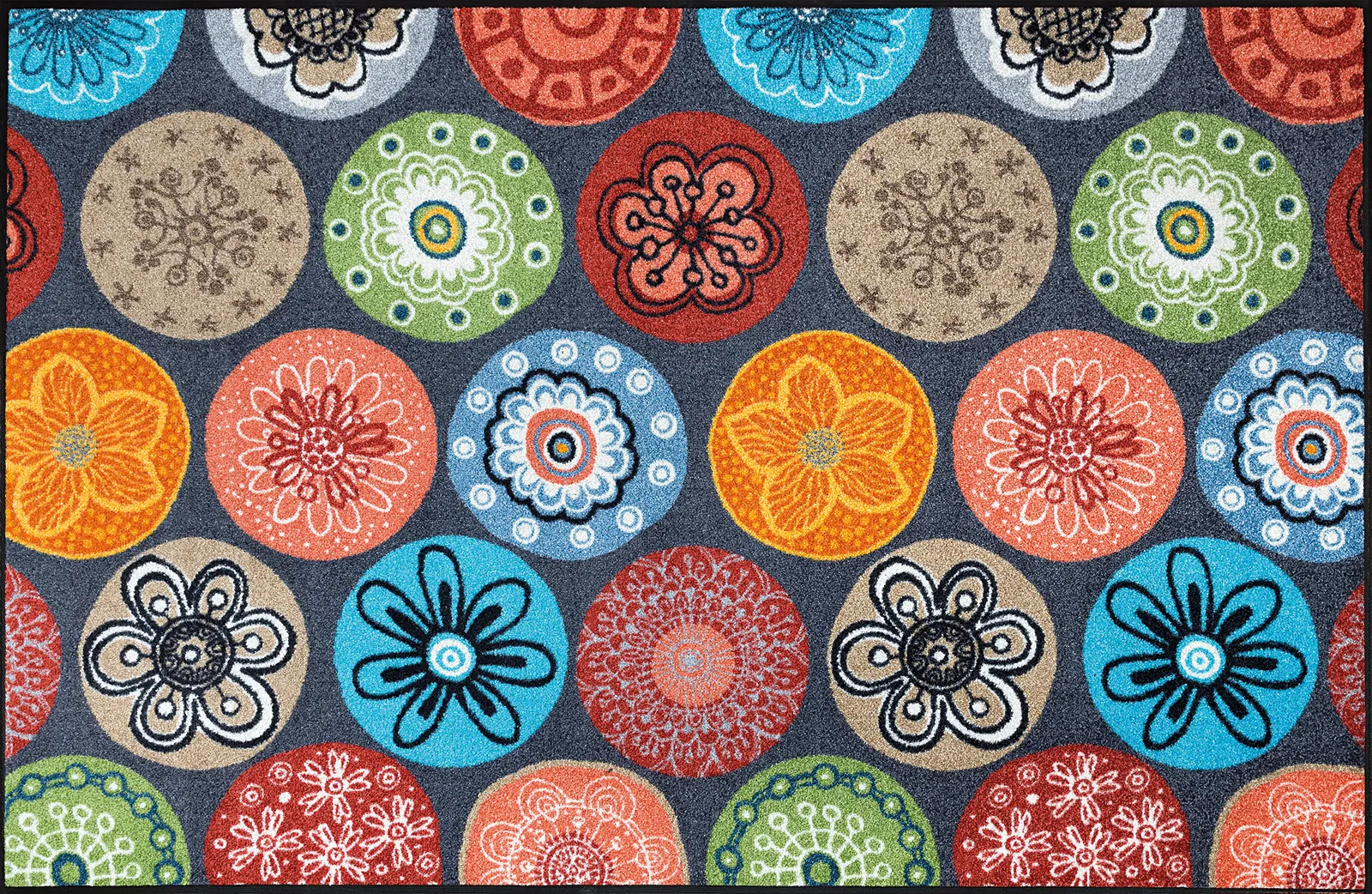 Sauberlaufmatte Coralis, wash & dry Design Fußmatte, mehrfarbig, 115 x 175 cm, Draufsicht