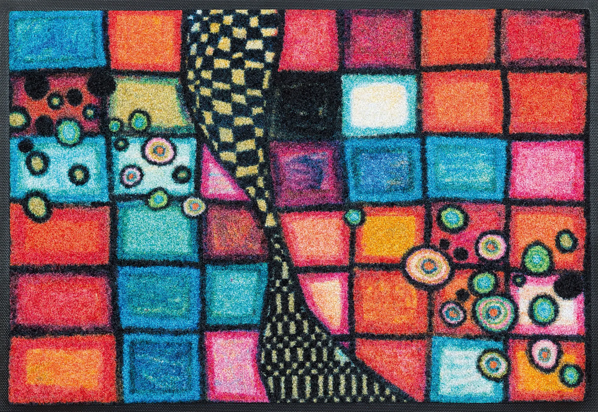 Sauberlaufmatte Tiger Tundra, Wash & Dry Special Art, mehrfarbig, 50 x 75 cm, Draufsicht