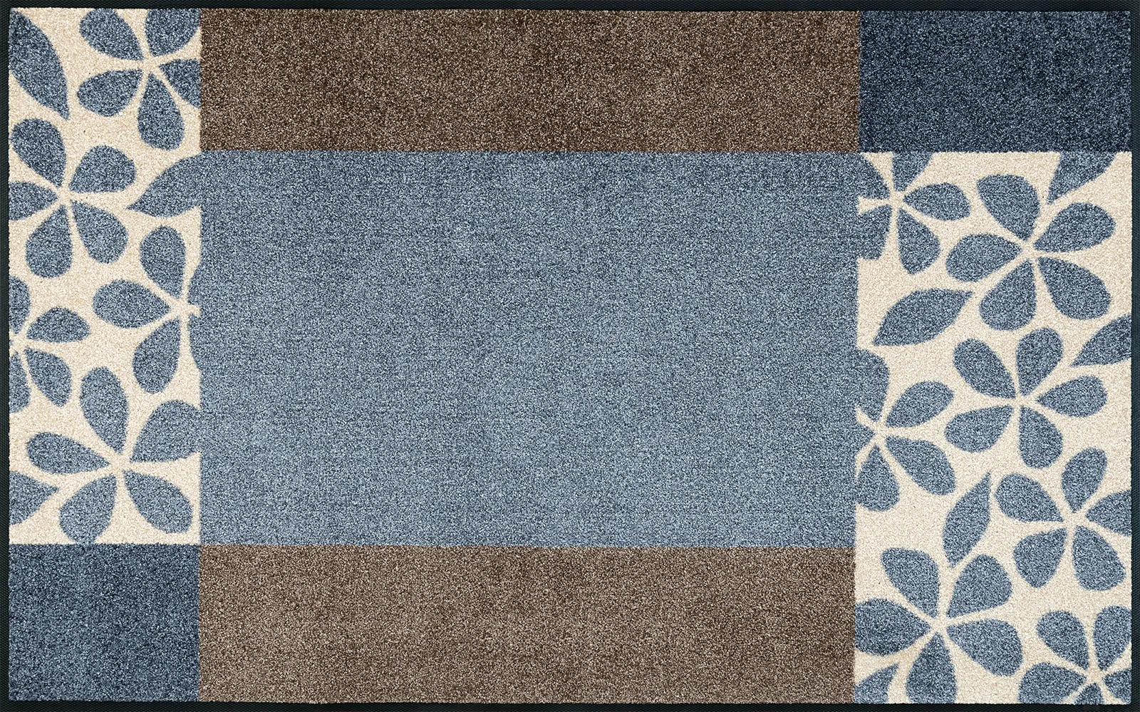 Fußmatte Florita grey, Wash & Dry Interiormatte, 075 x 120 cm, Draufsicht