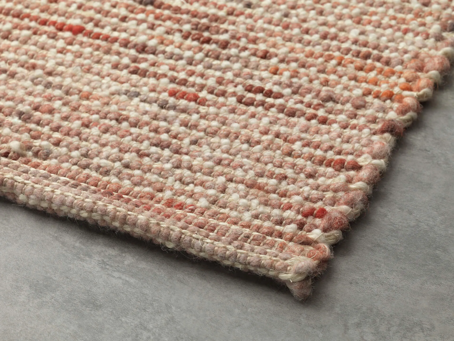 Handwebteppich Star Pearl, Materialmix Wolle/Viskose/Sisal, Farbe 11, Detailansicht