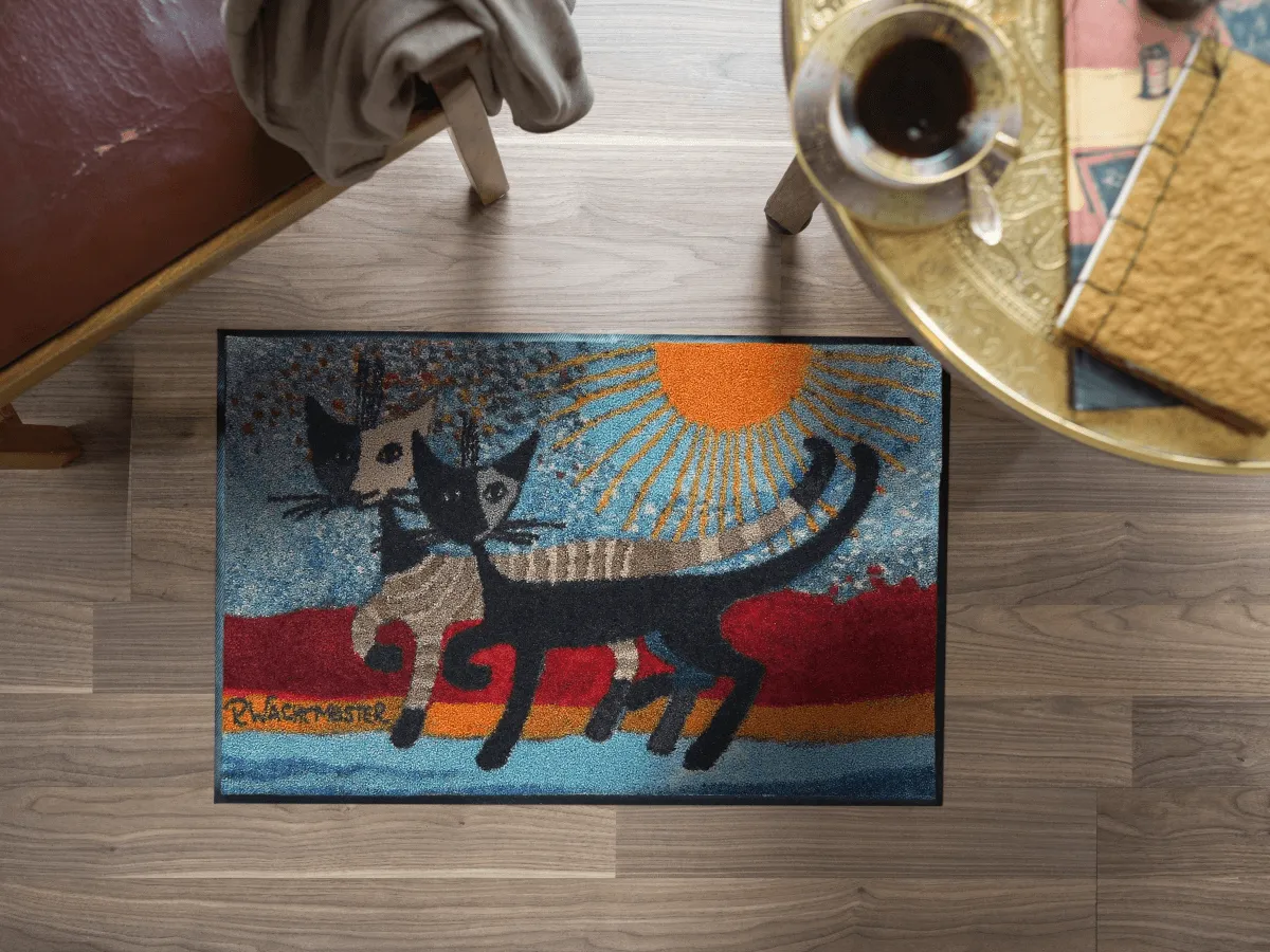 Fußmatte In due sulla riva, Rosina Wachtmeister Lifestyle, 050x075 cm, Interieurbild