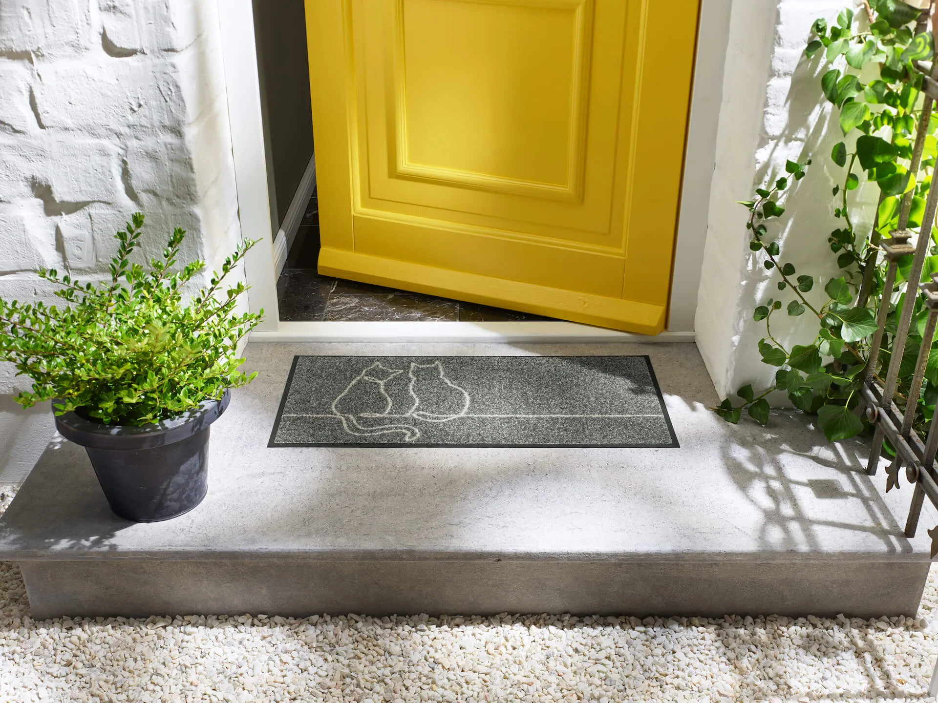 Fußmatte Lovetails, Wash & Dry Design, 035 x 075 cm, Milieubild