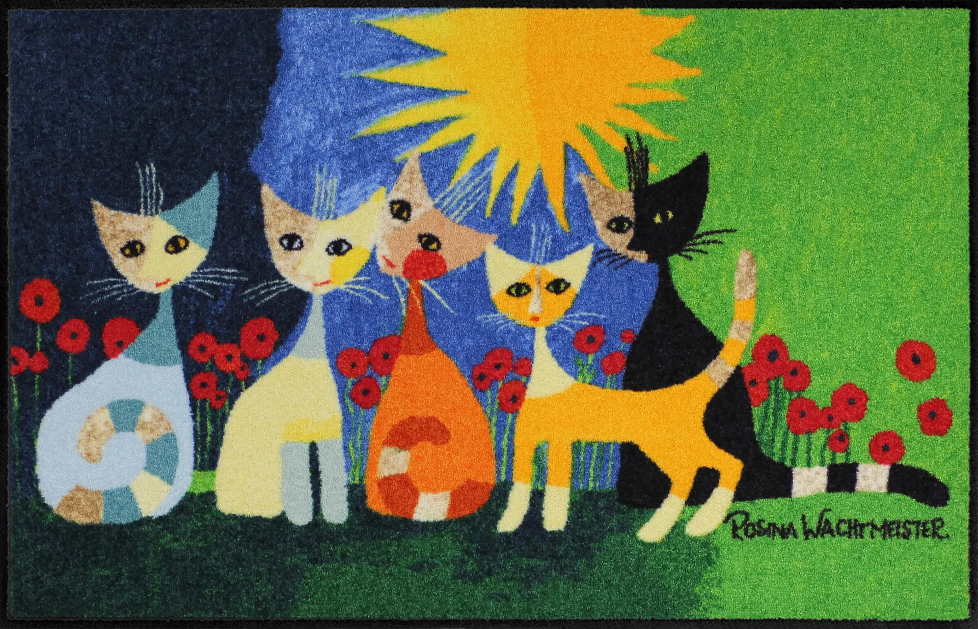 Fußmatte Una Bella Compagnia, Rosina Wachtmeister Lifestyle, 050 x 075 cm, Draufsicht