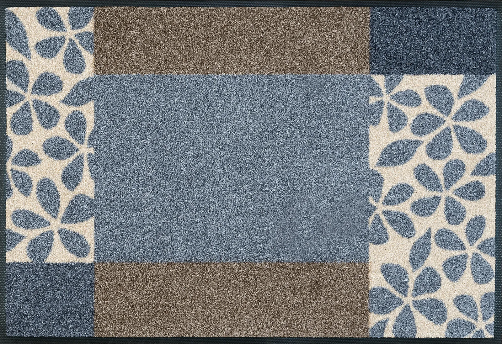 Fußmatte Florita grey, Wash & Dry Interiormatte, 050 x 075 cm, Draufsicht