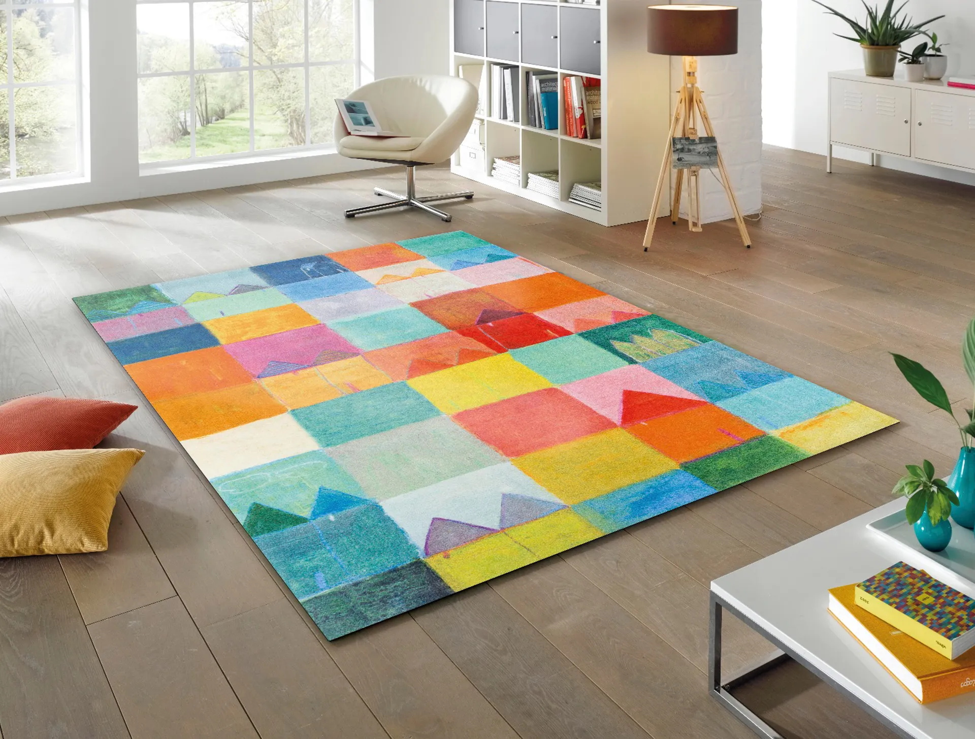 Fußmatte Sonnenstadt, randlos