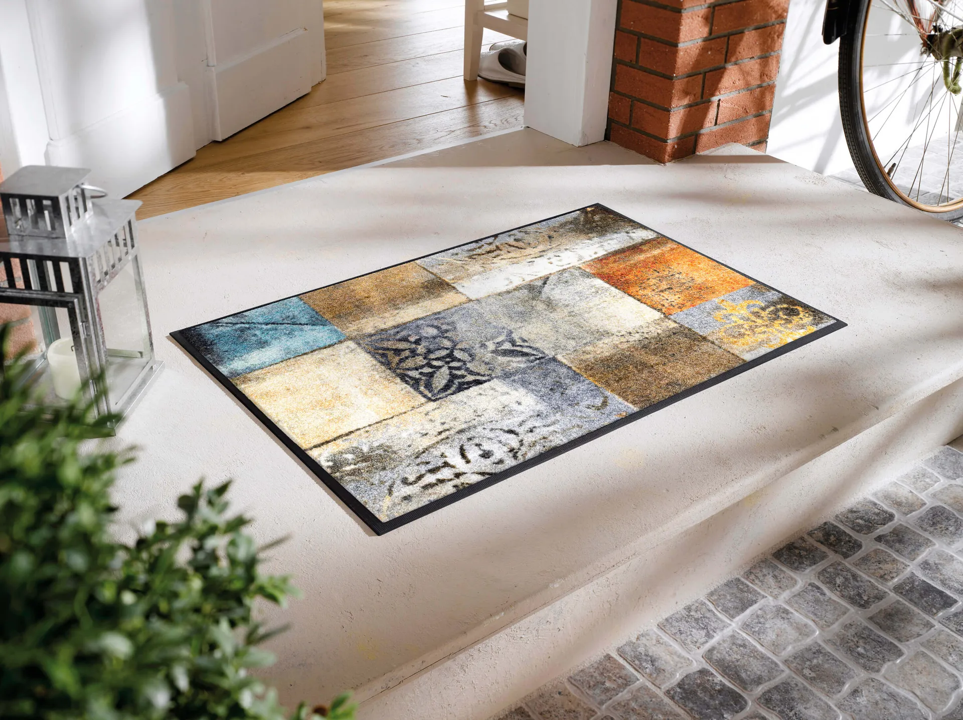 Sauberlaufmatte Tilea, Wash & Dry Designmatte, mehrfarbig, 050 x 075 cm, Milieubild