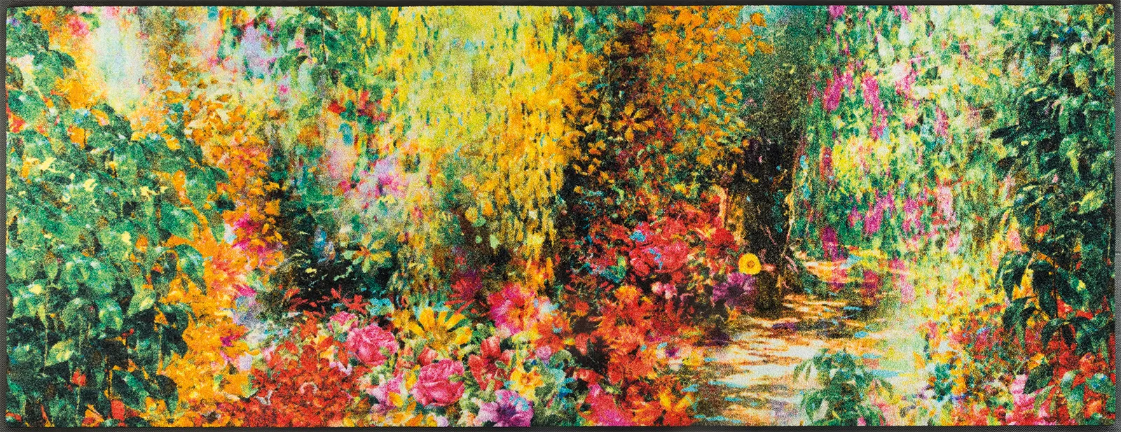 Fußmatte Primavera, Wash & Dry Designmatte, mehrfarbig, 075 x 190 cm, Draufsicht