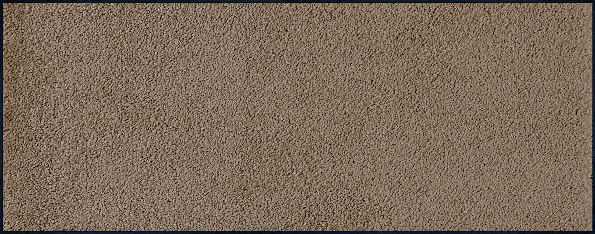 Fußmatte uni Taupe, Wash & Dry einfarbig, 075 x 190 cm, Draufsicht