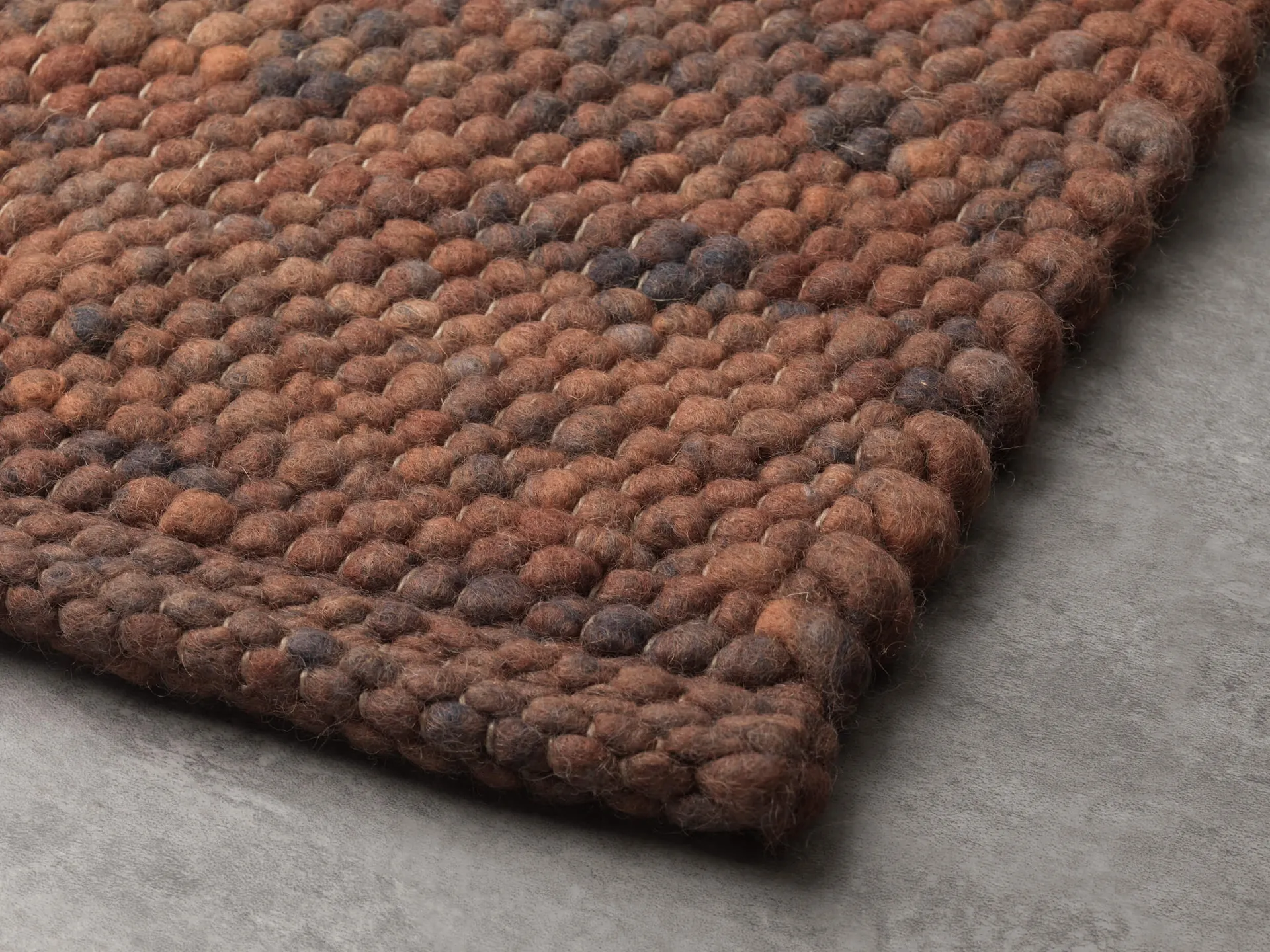 Handwebteppich Salsa Base, Paulig since 1750, Farbe 425, Detailansicht