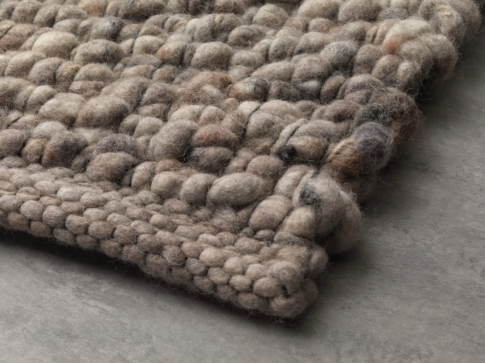 Handwebteppich Beat Stone, Paulig since 1750, Farbe 469, Detailansicht