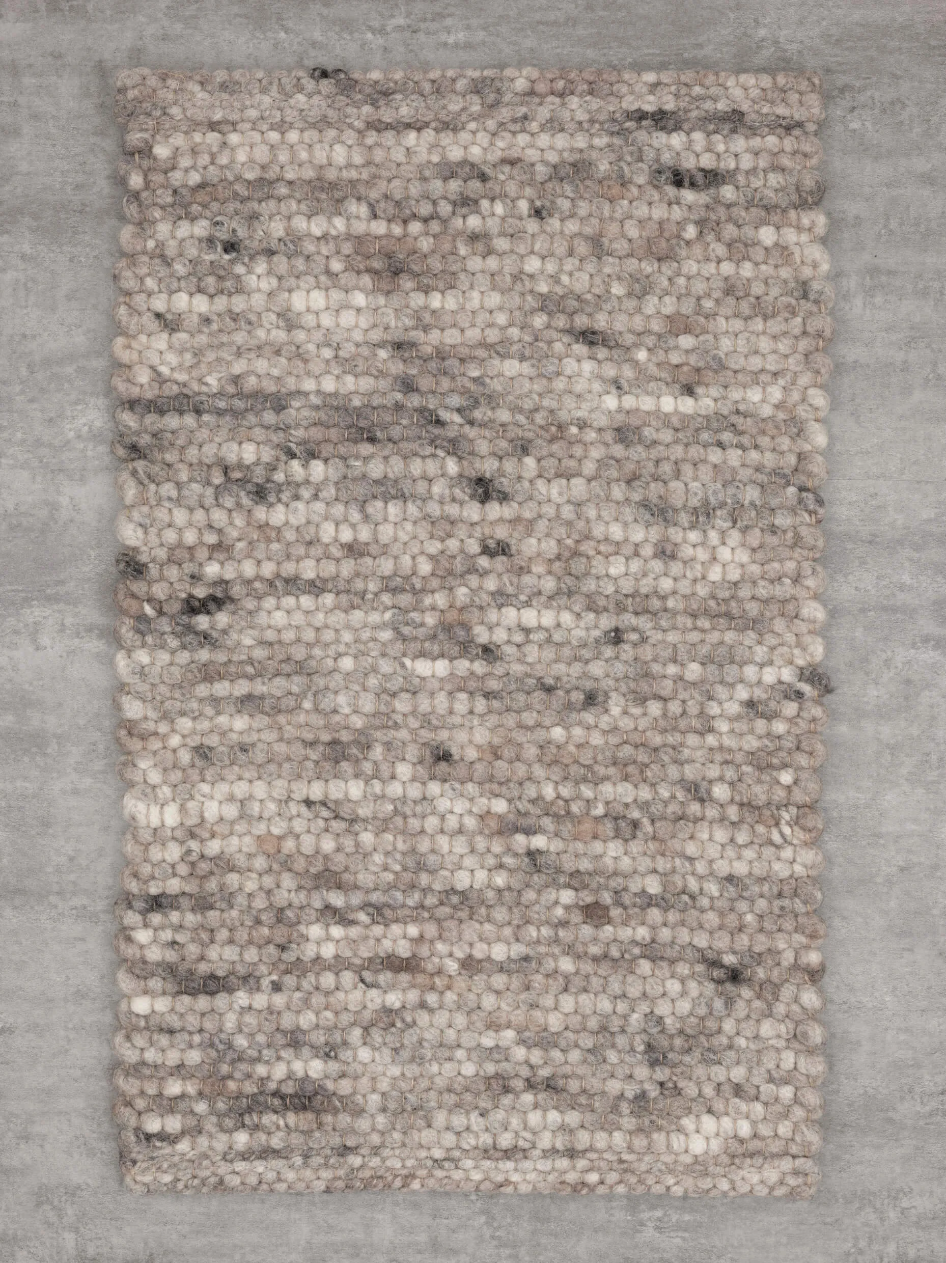 Handwebteppich Salsa Base, Paulig since 1750, Farbe 136, Draufsicht