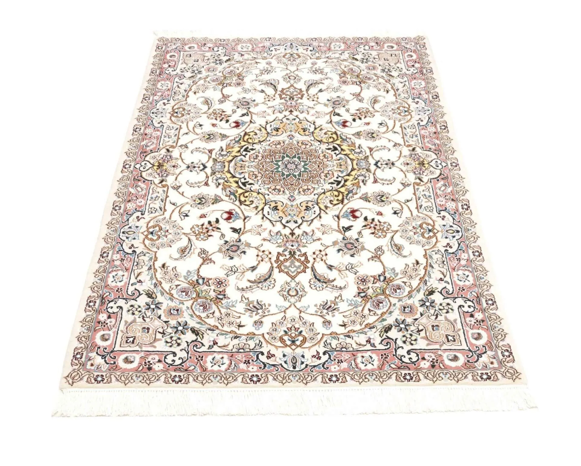 Nain Teppich, 9 LA Knüpfung, Schurwolle, 105 x 154 cm, Frontalansicht