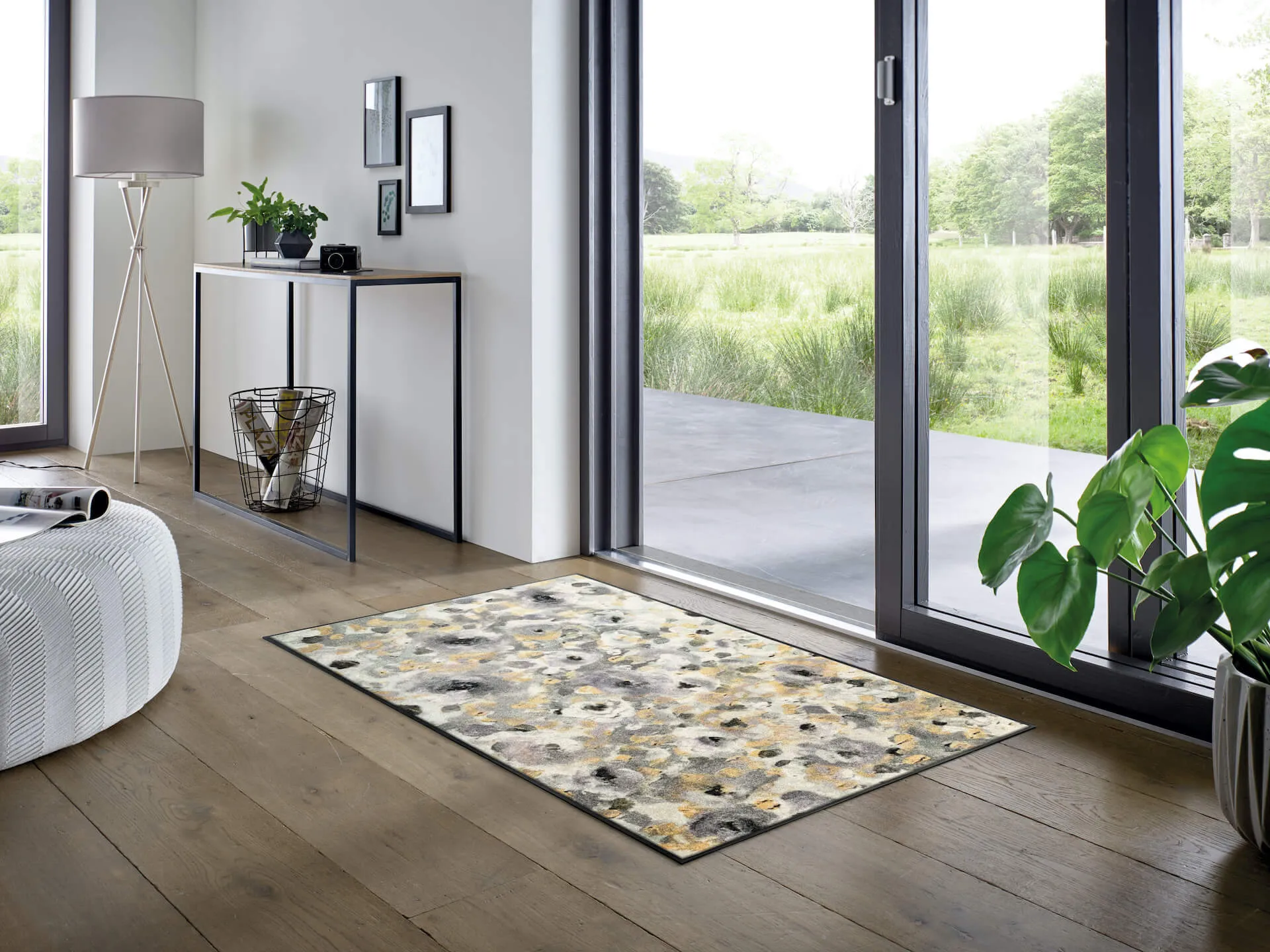 Fußmatte Light Blossom, Wash & Dry Design, 075 x 120 cm, mehrfarbig, Interieurbild