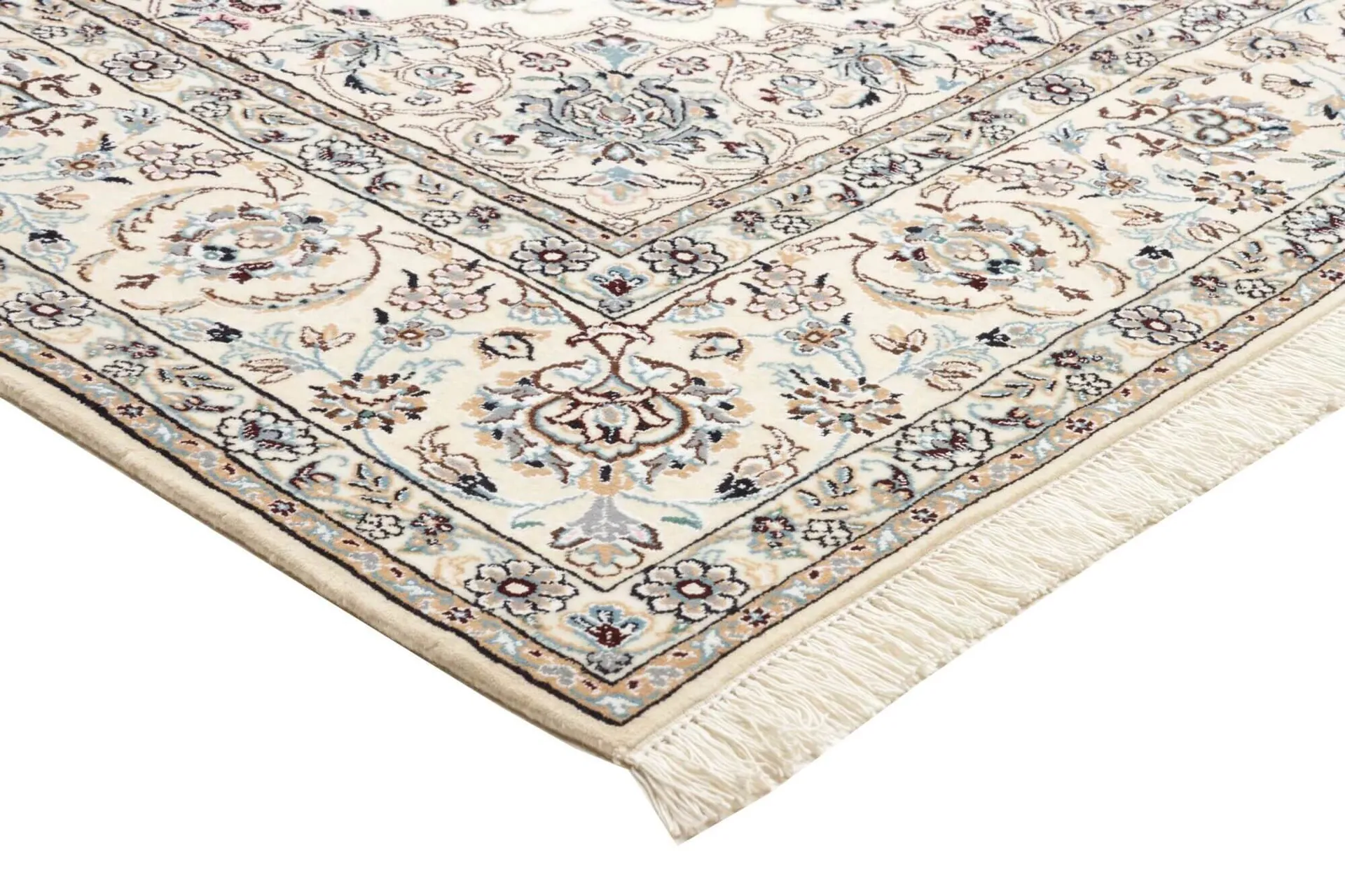 Nain Teppich Beige, 9 LA Knüpfung, Schurwolle, 203 x 211 cm, Detailansicht