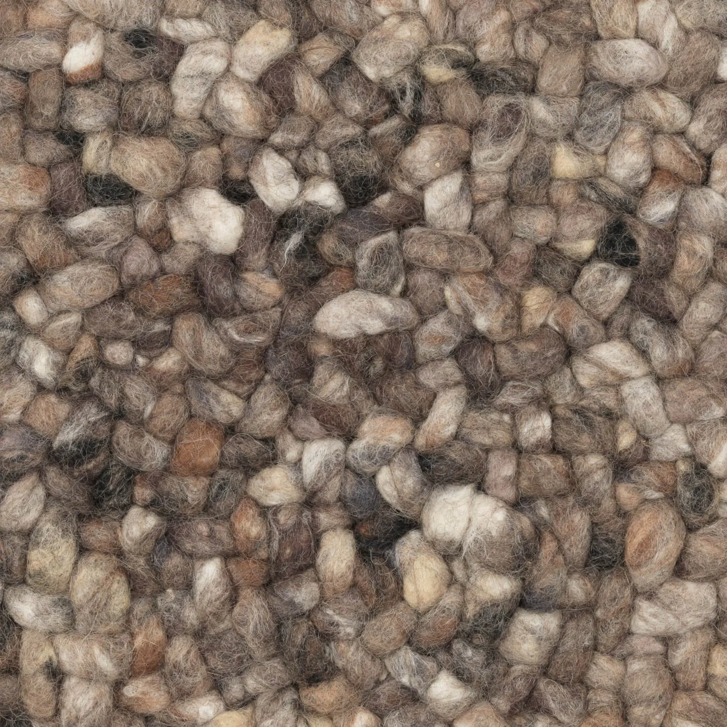 Paulig Handwebteppich Salsa Jameica, rund, Schurwolle, Farbe 468, Draufsicht
