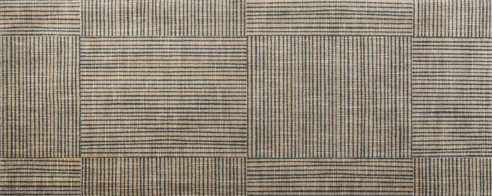 Sauberlaufmatte Canvas, ohne Gummirand, beige/grau, Läufer 080 x 200 cm, , Draufsicht