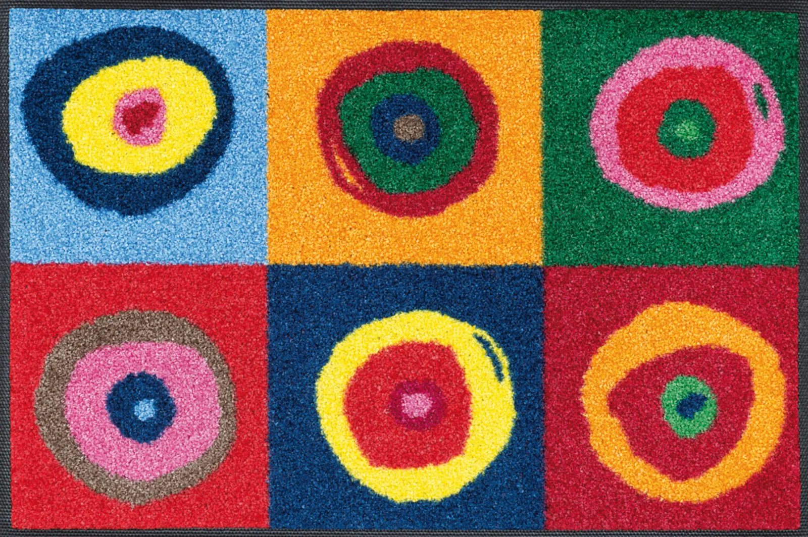 Fußmatte Sergej, Wash & Dry Design, mehrfarbig, 050 x 075 cm, Draufsicht