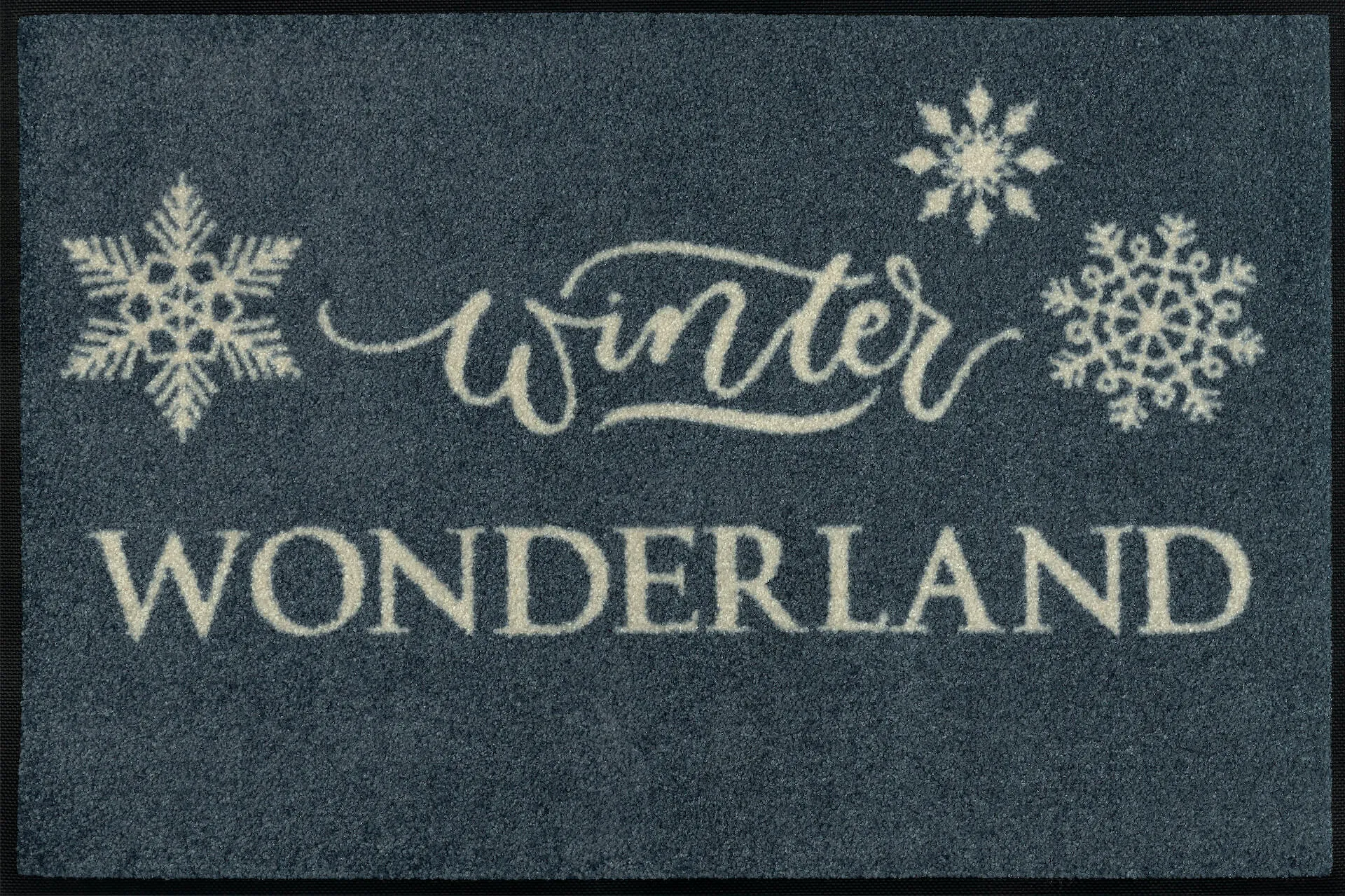 Fußmatte Winter Wonderland, Wash & Dry Sauberlaufmatte, 050 x 075 cm, Draufsicht