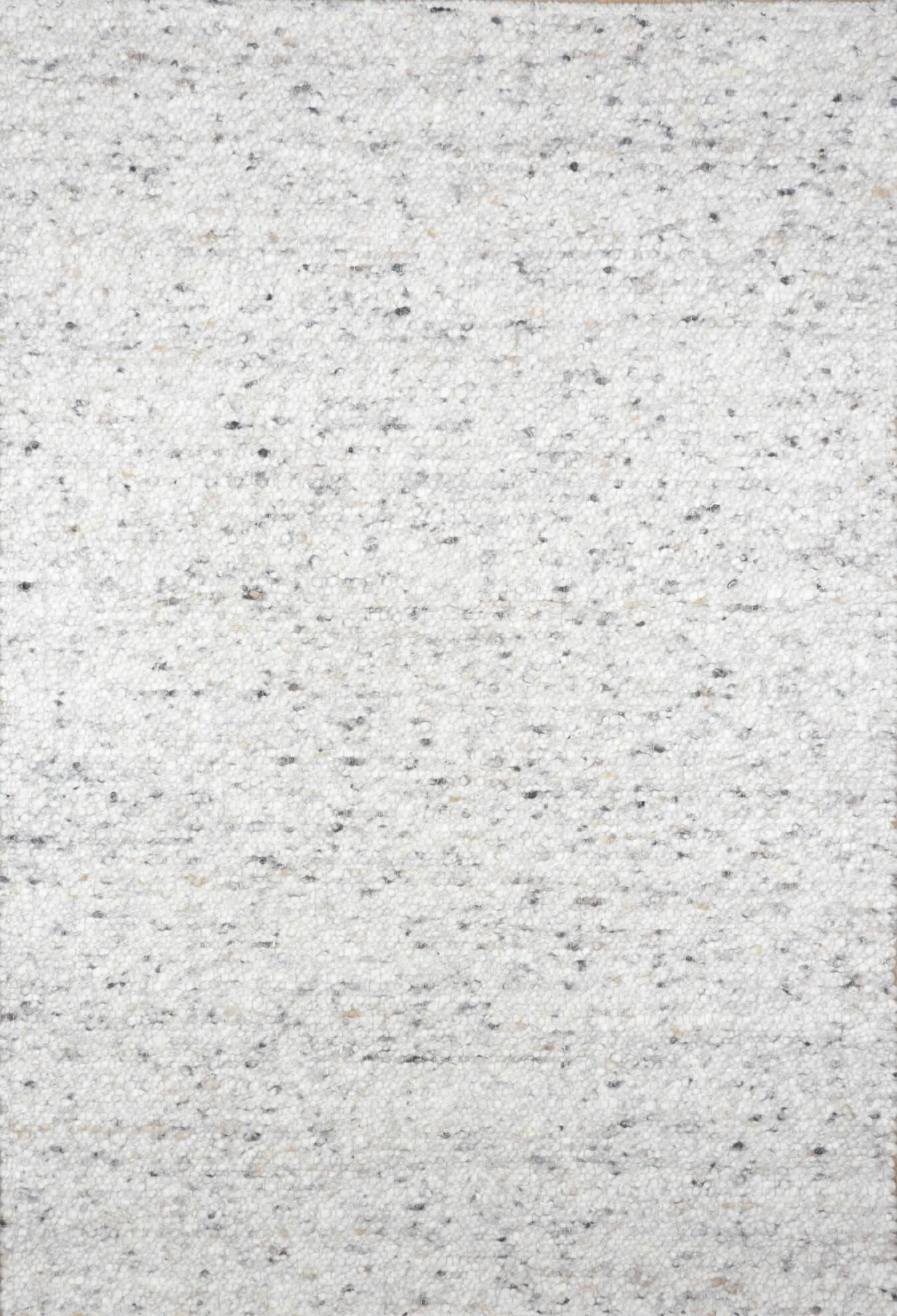 Handwebteppich Black Forest Top, grau/beige Melange, Schurwolle, Draufsicht