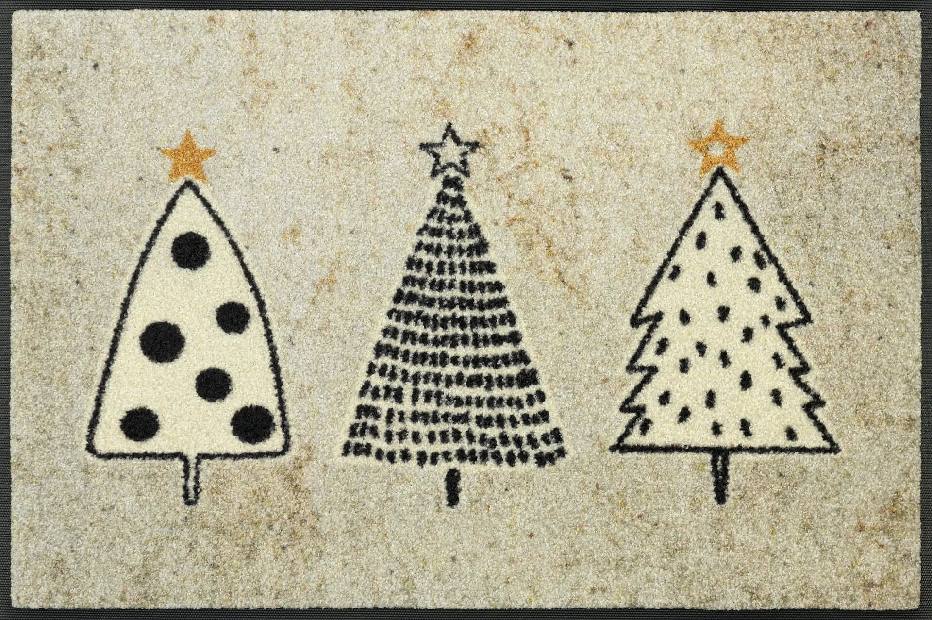 Fußmatte Silent Night, Weihnachtsmotiv Wash & Dry, 050 x 075 cm, Draufsicht