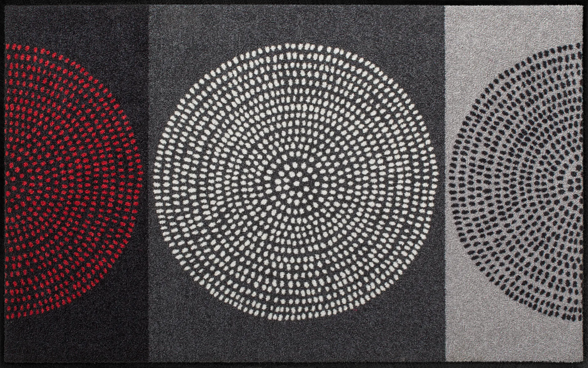 Fußmatte Nestor, Salonloewe by Efia, mehrfarbige Wohnmatte, 075 x 120 cm, Draufsicht