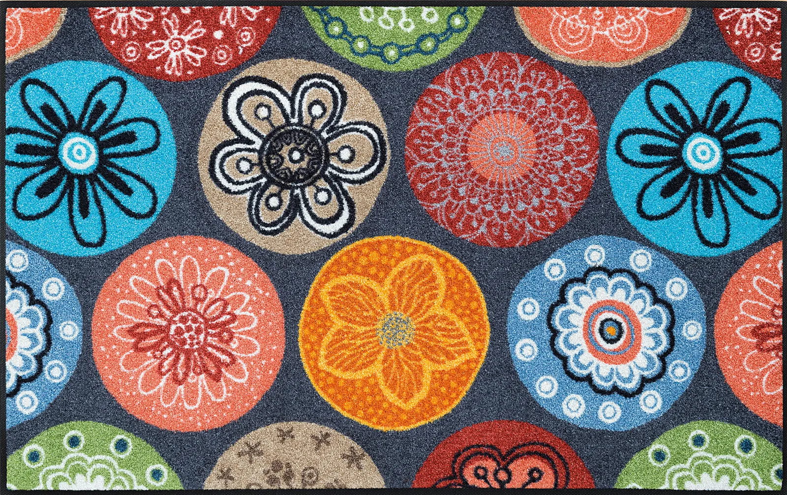 Sauberlaufmatte Coralis, wash & dry Design Fußmatte, mehrfarbig, 0675 x 120 cm, Draufsicht